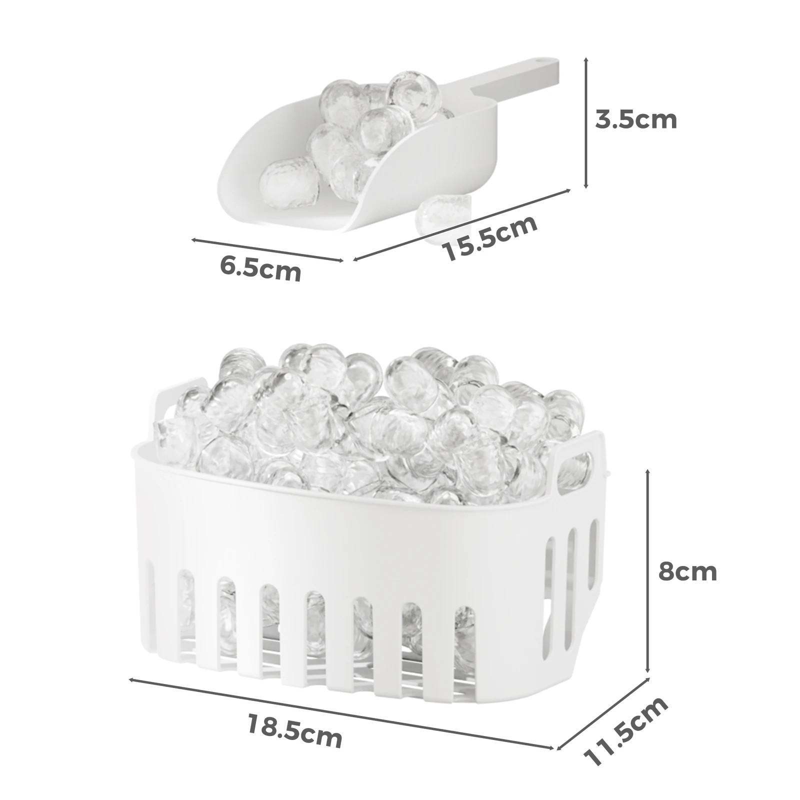 9 Alfordson Ice Maker Portable Machine Bar Countertop 12kg Ice Cube Tray - Silver, 9 of 10