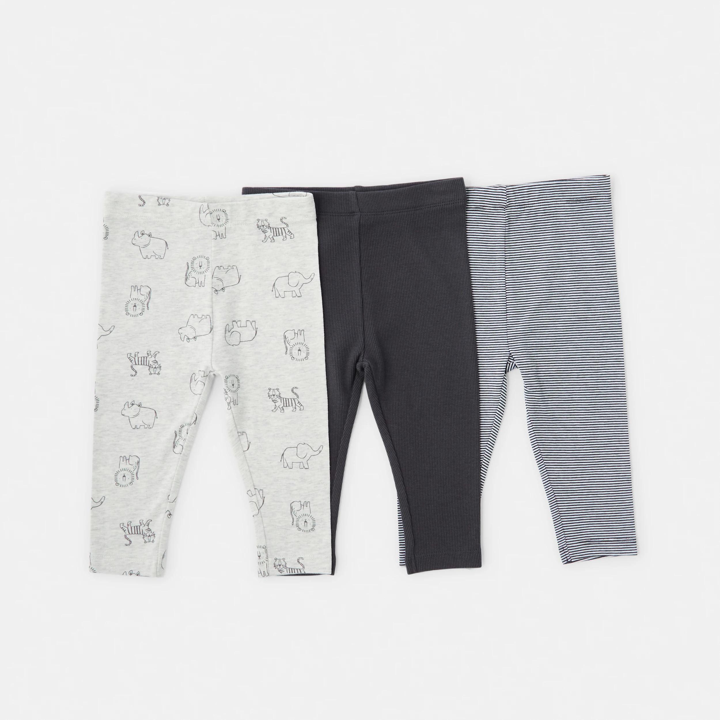 1 3 Pack Print Leggings ASPHALT SAFARI, 1 of 8