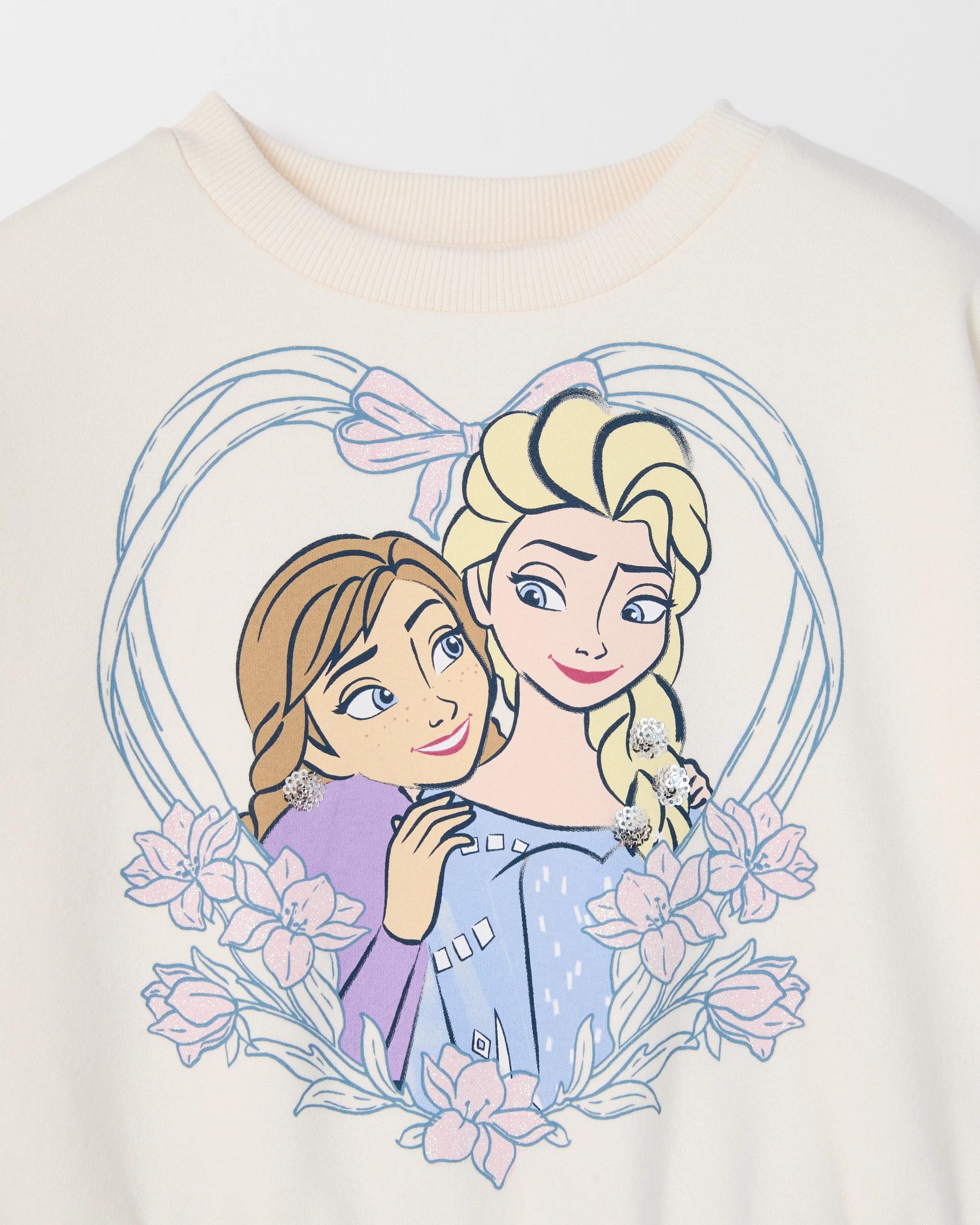 2 Disney Frozen Long Sleeve Knit Tulle Dress , 2 of 3