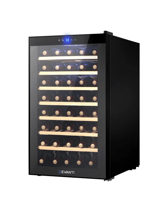 Devanti Wine Fridge Cooler 51 - Black