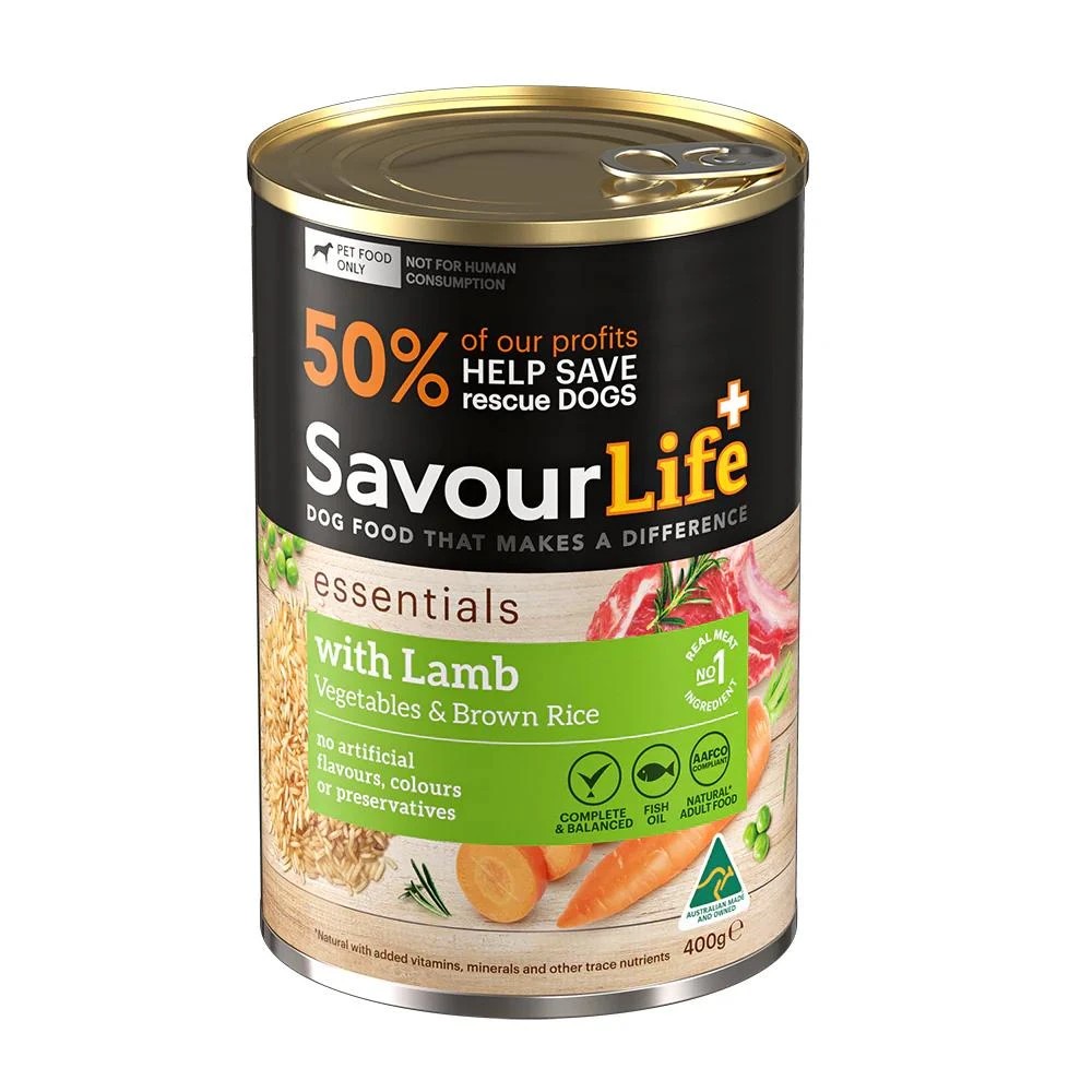 1 Savourlife Essentials Lamb Vegetable & Rice 400g 12pk, 1 of 2