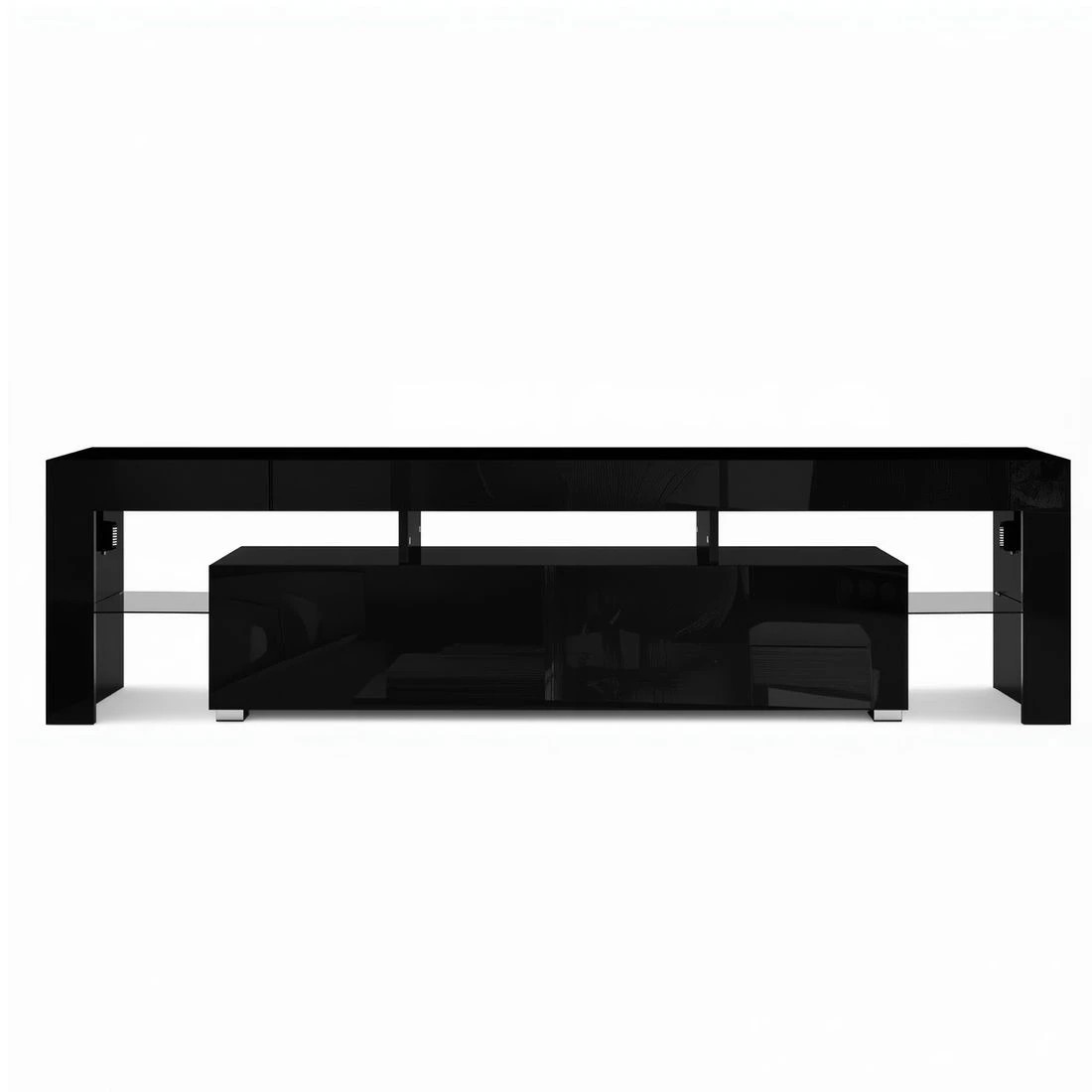 4 Artiss Entertainment Unit TV Cabinet LED 189cm - Black, 4 of 8