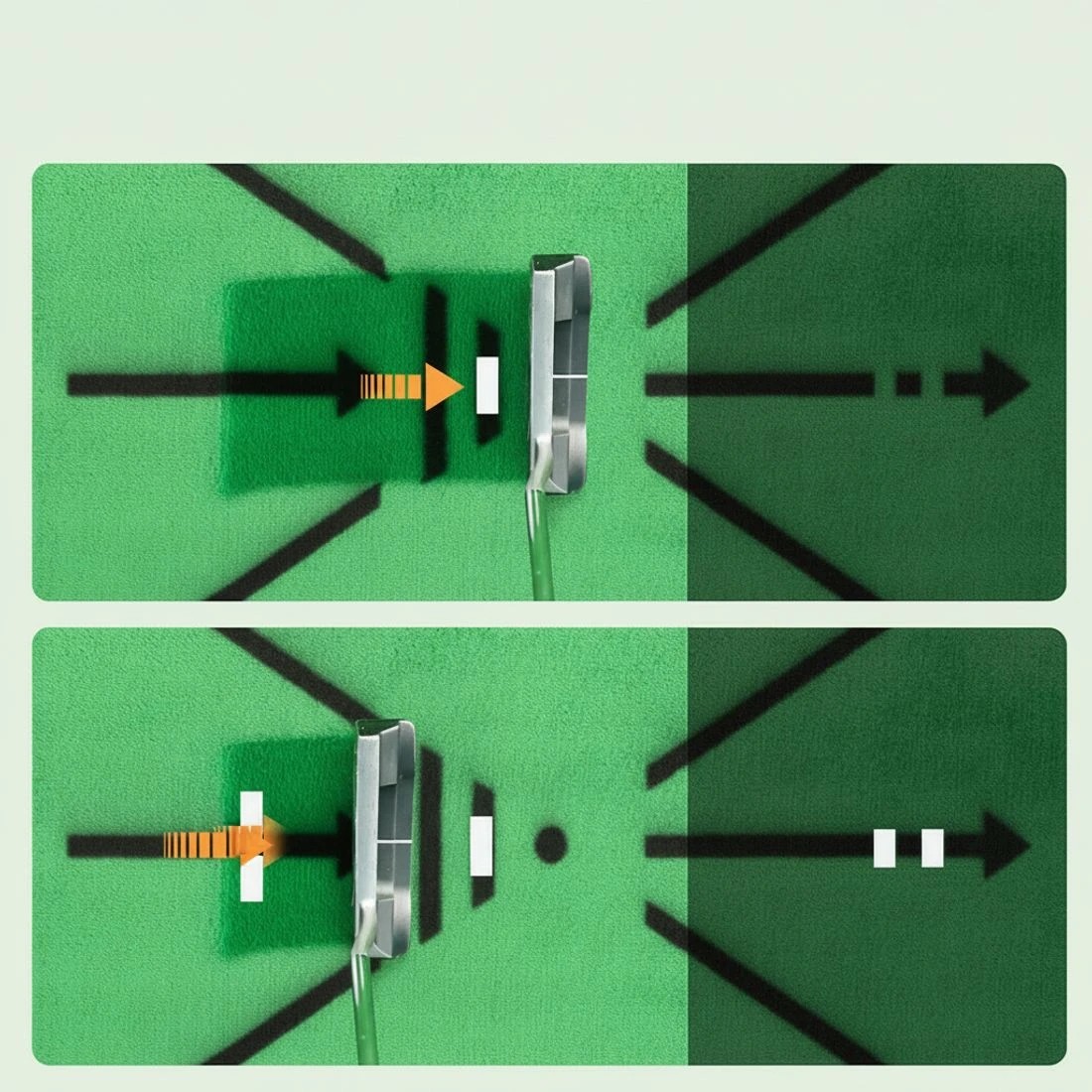 4 Everfit Golf Hitting Mat Training Swing Path Feedback Detection Batting 44x33cm - Green, 4 of 6