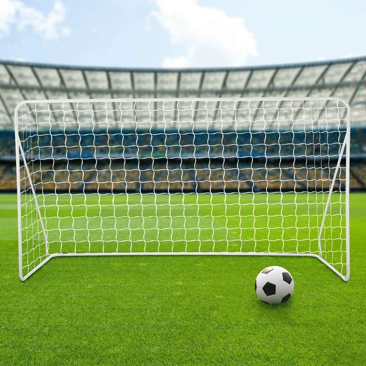 6 Ausway Soccer Goal Set Football Net Metal Frame Backyard Training, 6 of 6