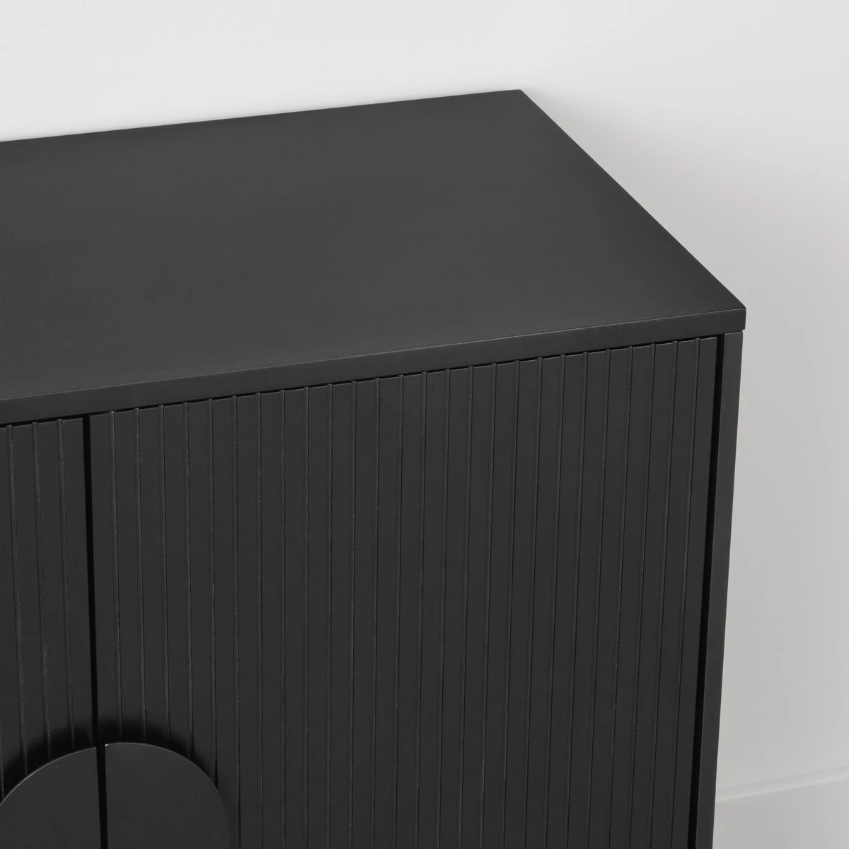 5 Stevie Ribbed Cabinet - Black, 5 of 9