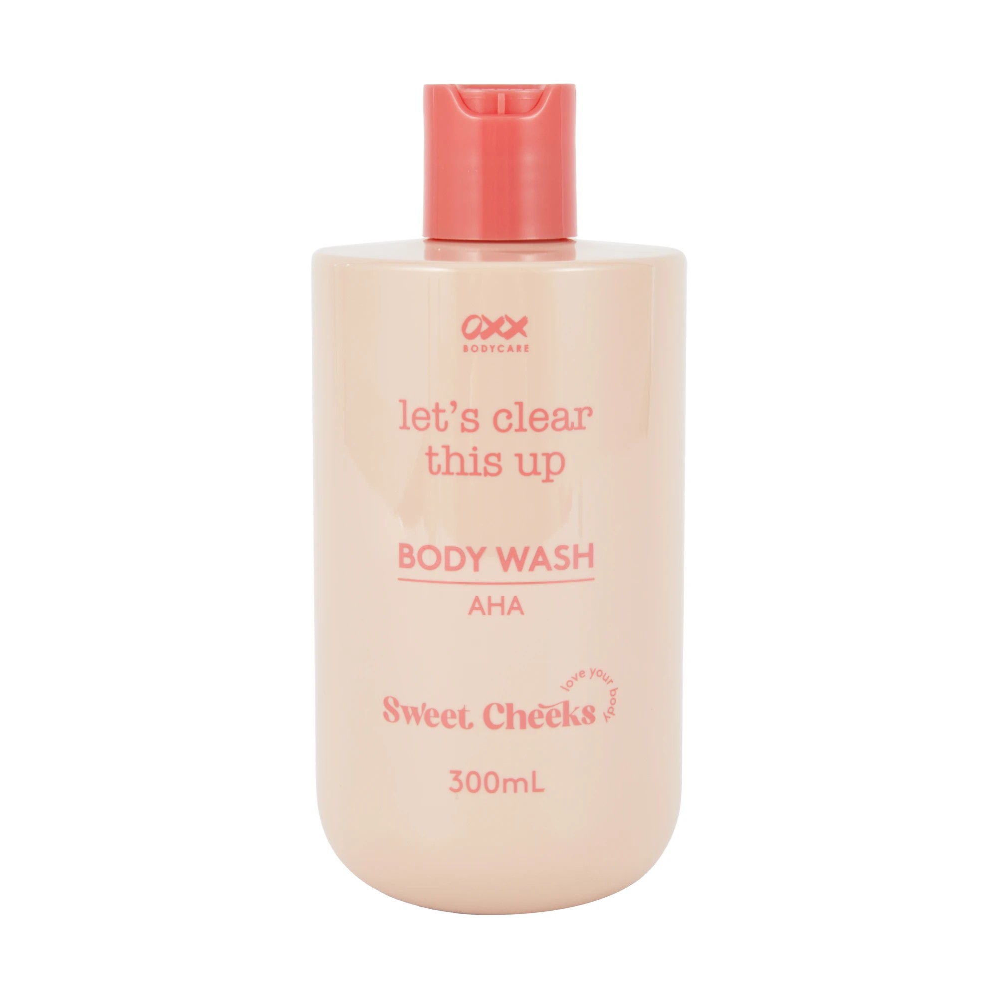 1 OXX Bodycare Sweet Cheeks Let's Clear This Up Body Wash 300ml - AHA, 1 of 3