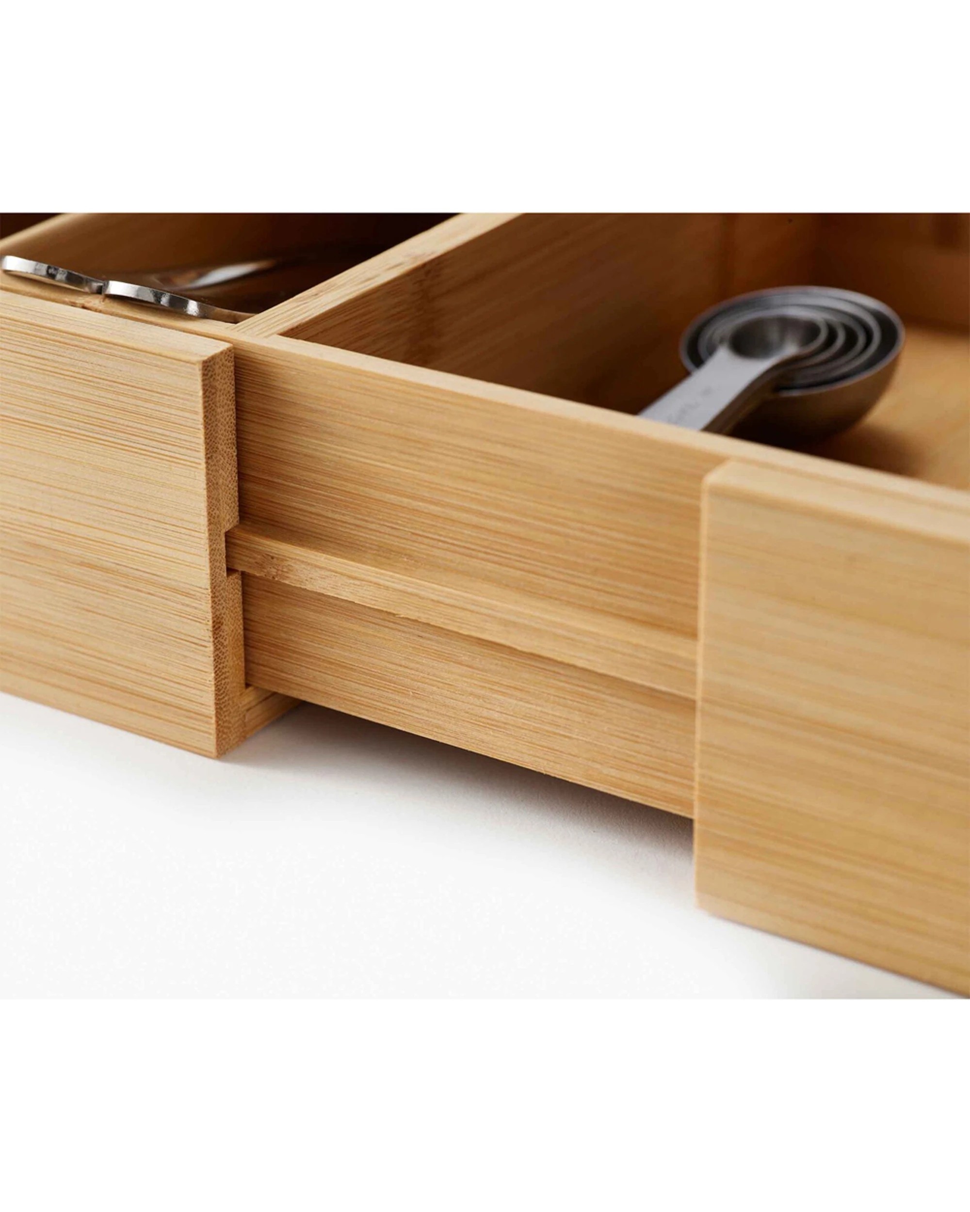 4 Joseph Joseph DrawerStore Bamboo Expanding Cutlery Organiser Tray 40cm - Brown, 4 of 7