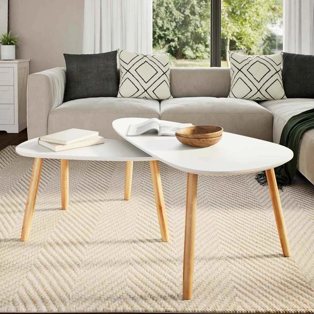 1 Vidaxl Coffee Table Coffee Table, Coffee Tables - White, 1 of 8