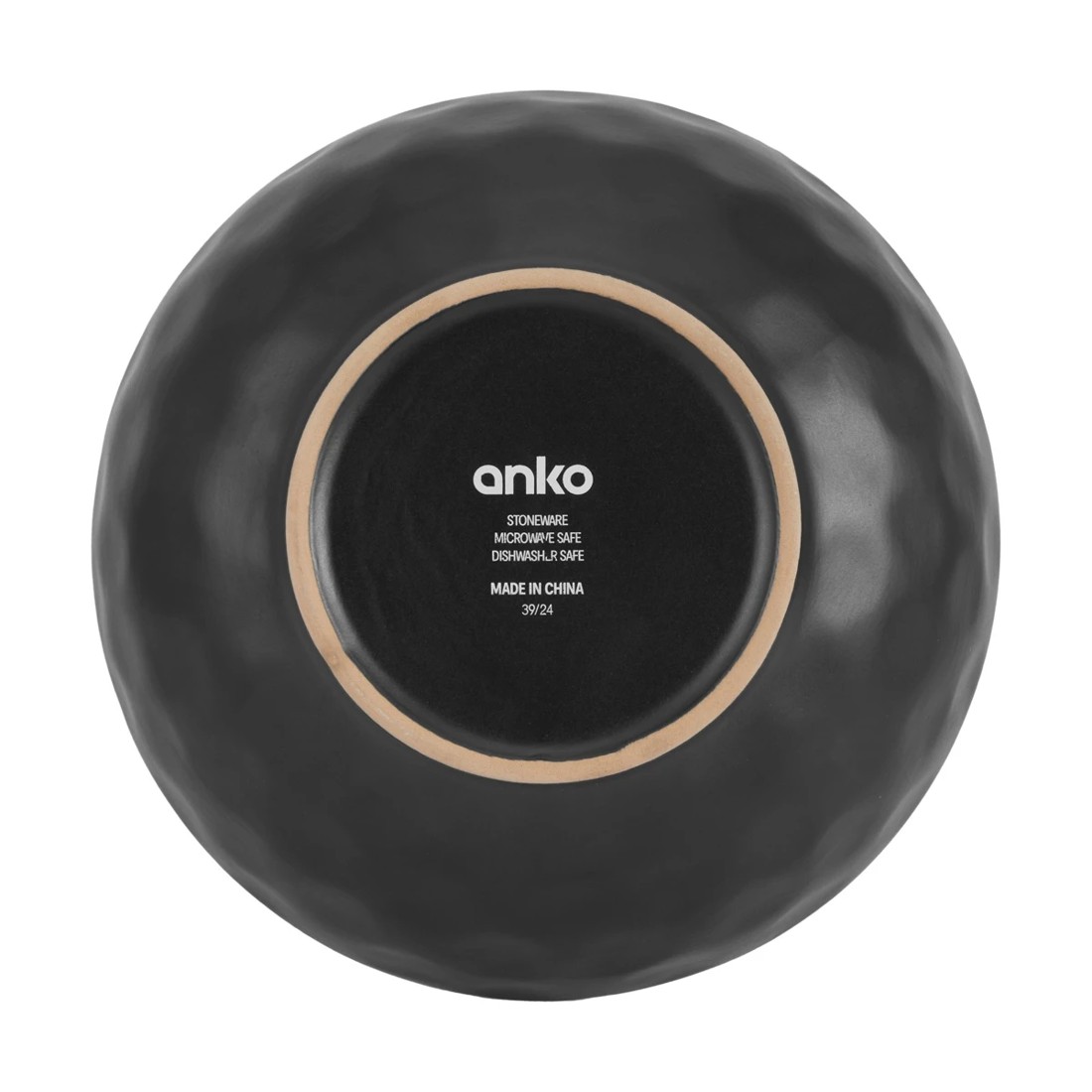 6 Black Hammered Large Bowl, 6 of 7