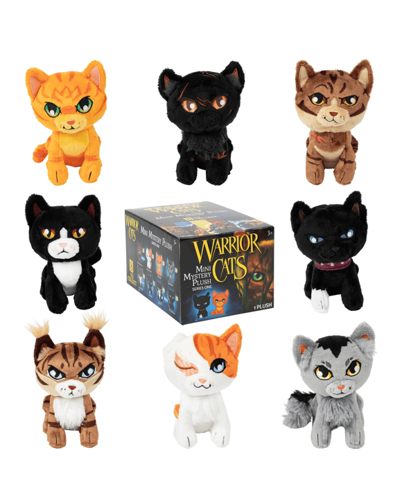 B. toys Warrior Cats 6 Inch Mini Mystery Plush Series 1 - Assorted - Multi