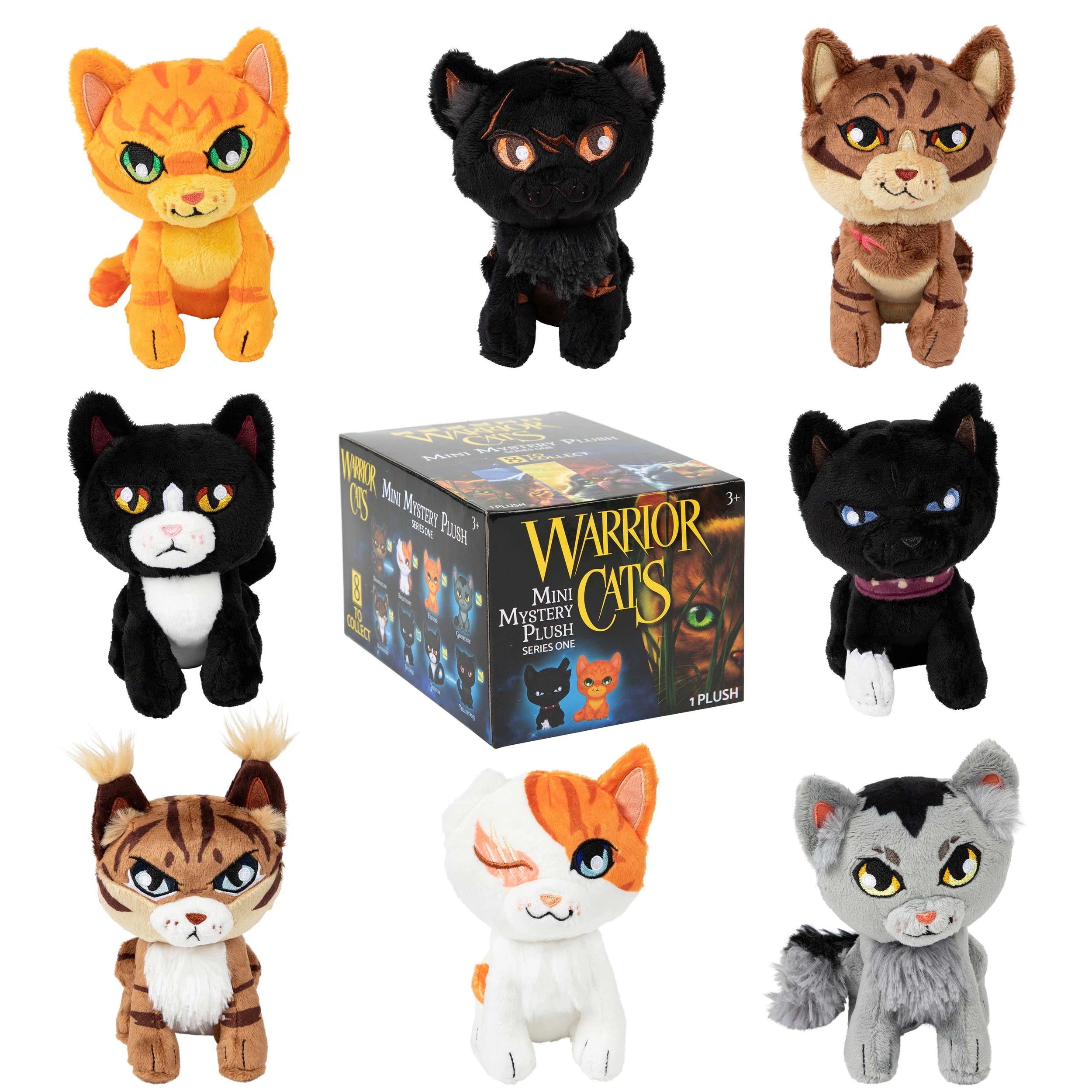 1 B. toys Warrior Cats 6 Inch Mini Mystery Plush Series 1 - Assorted - Multi, 1 of 10