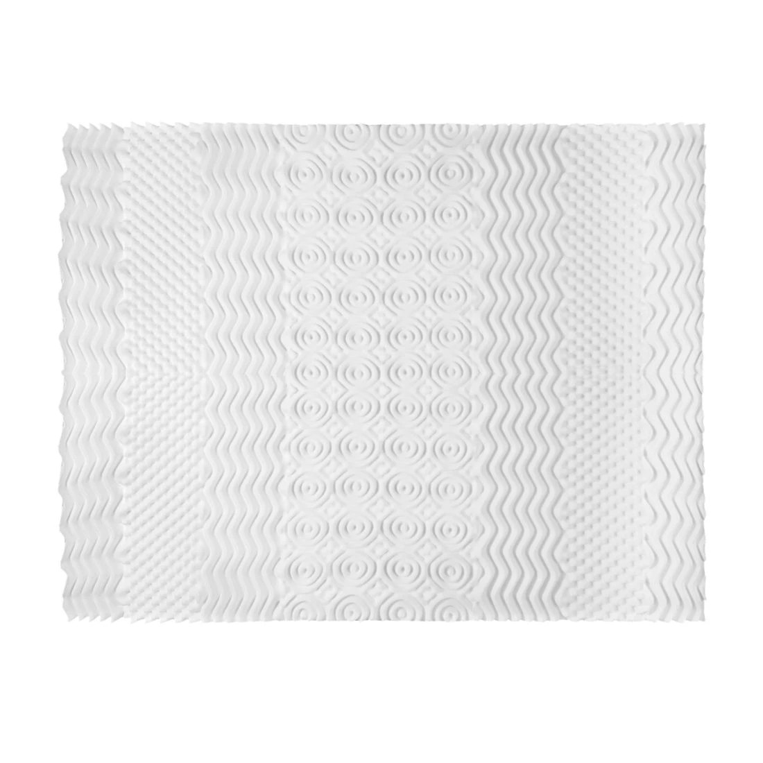 3 Giselle Bedding Memory Foam Mattress Topper 7-Zone 8cm Queen - Queen Bed - White, 3 of 7