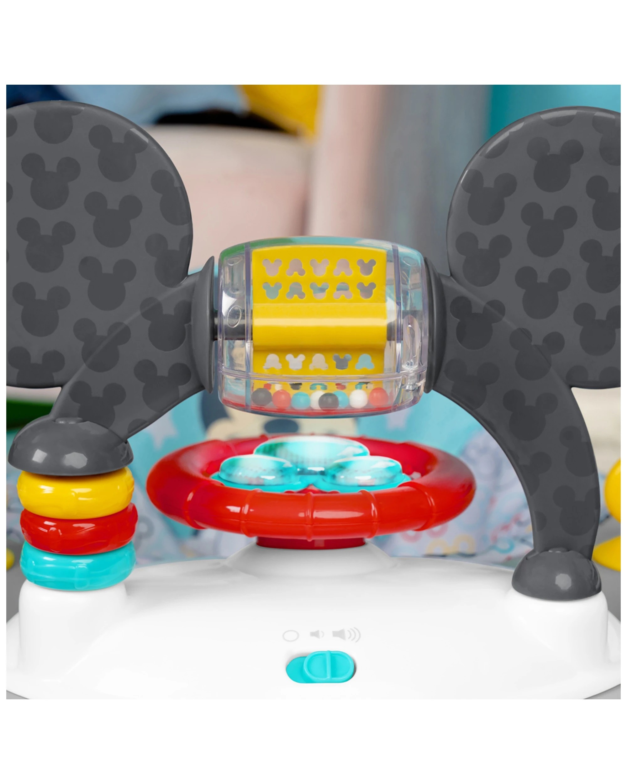 4 Bright Starts Disney Mickey Mouse Foldable Baby Walker With Music & Play Toys 6 Months+
 - Multi, 4 of 8