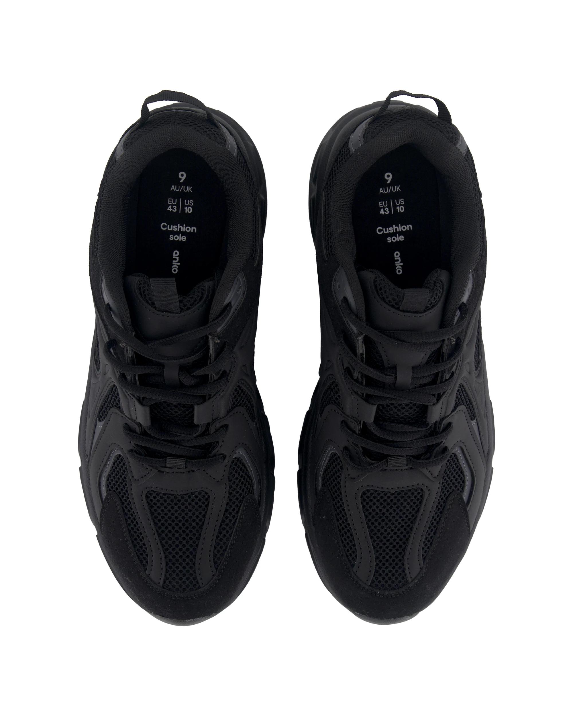 3 Casual Trainer Sneakers Black, 3 of 5
