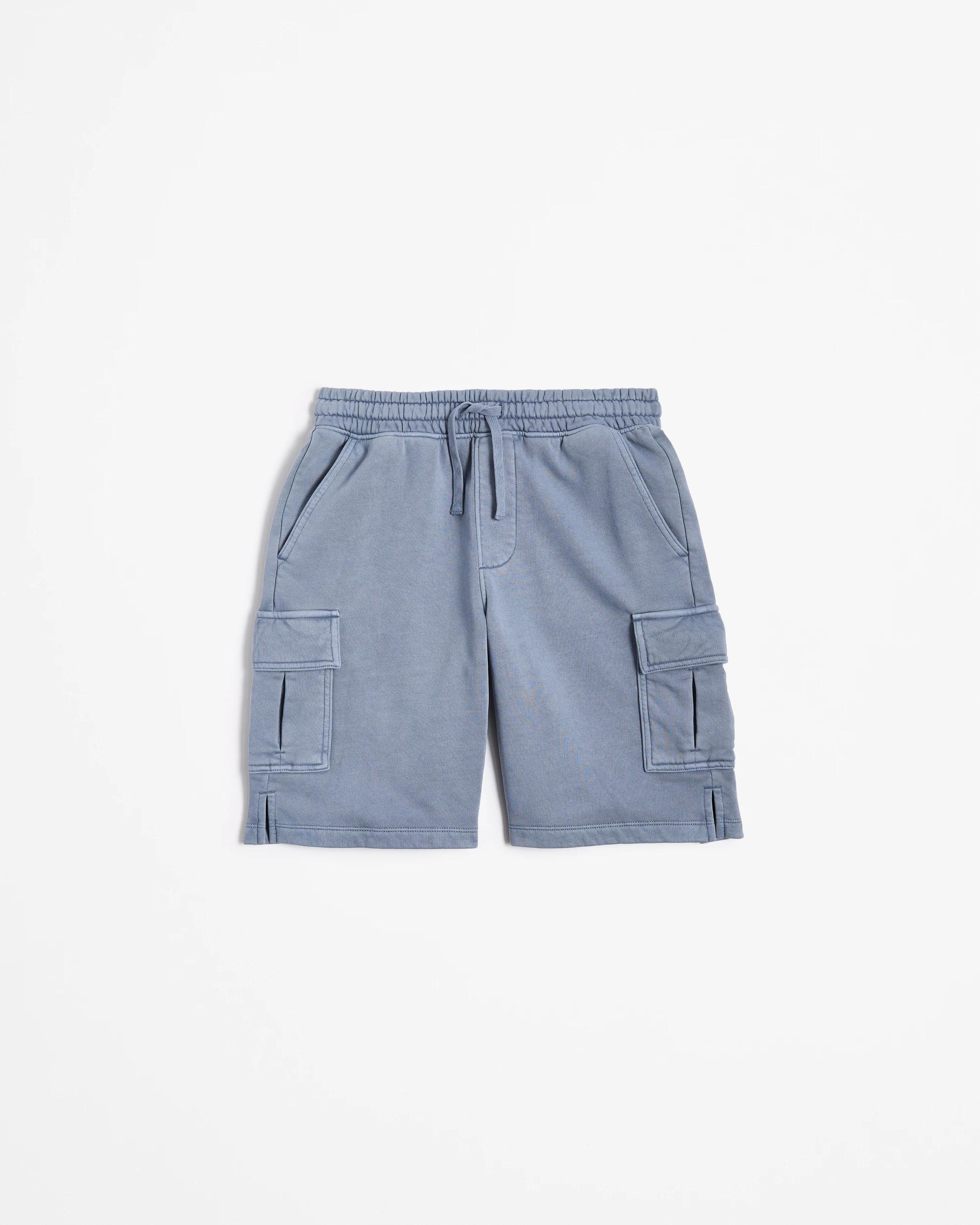 4 Target Washed Fleece Shorts BLUE, 4 of 5