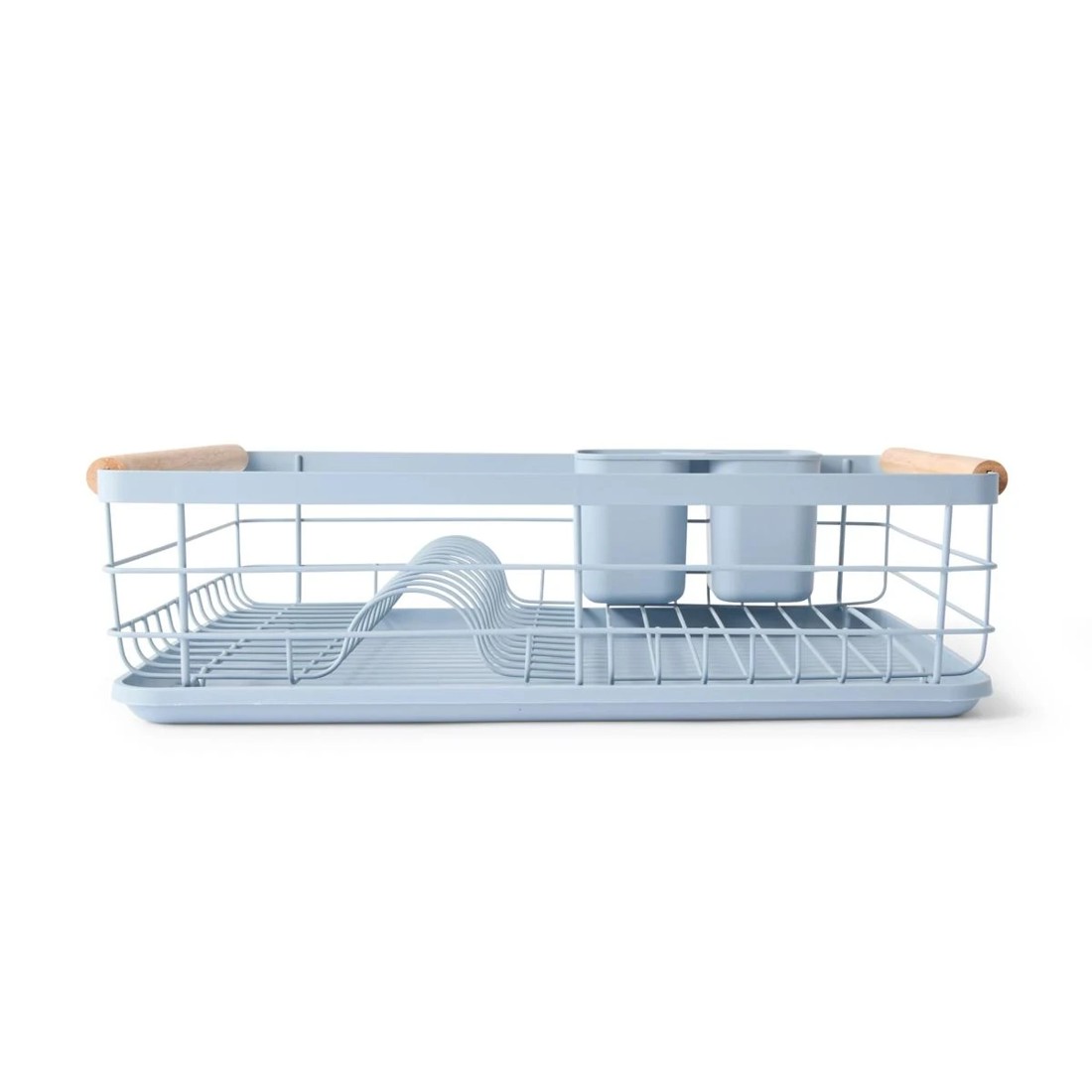 5 Blue Wooden Handle Dish Rack, 5 of 10