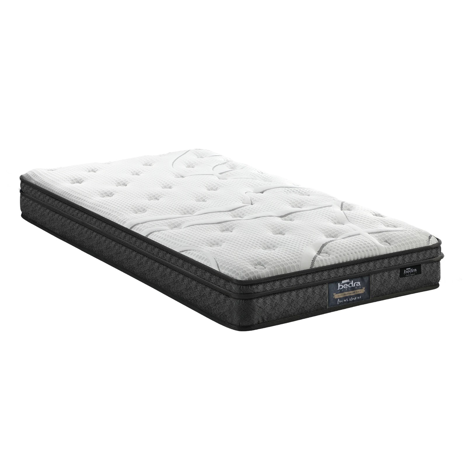 1 Bedra Bedding King Single Mattress Bonnell Spring Tight Top Bed Medium Firm 21cm
 - Multi, 1 of 10