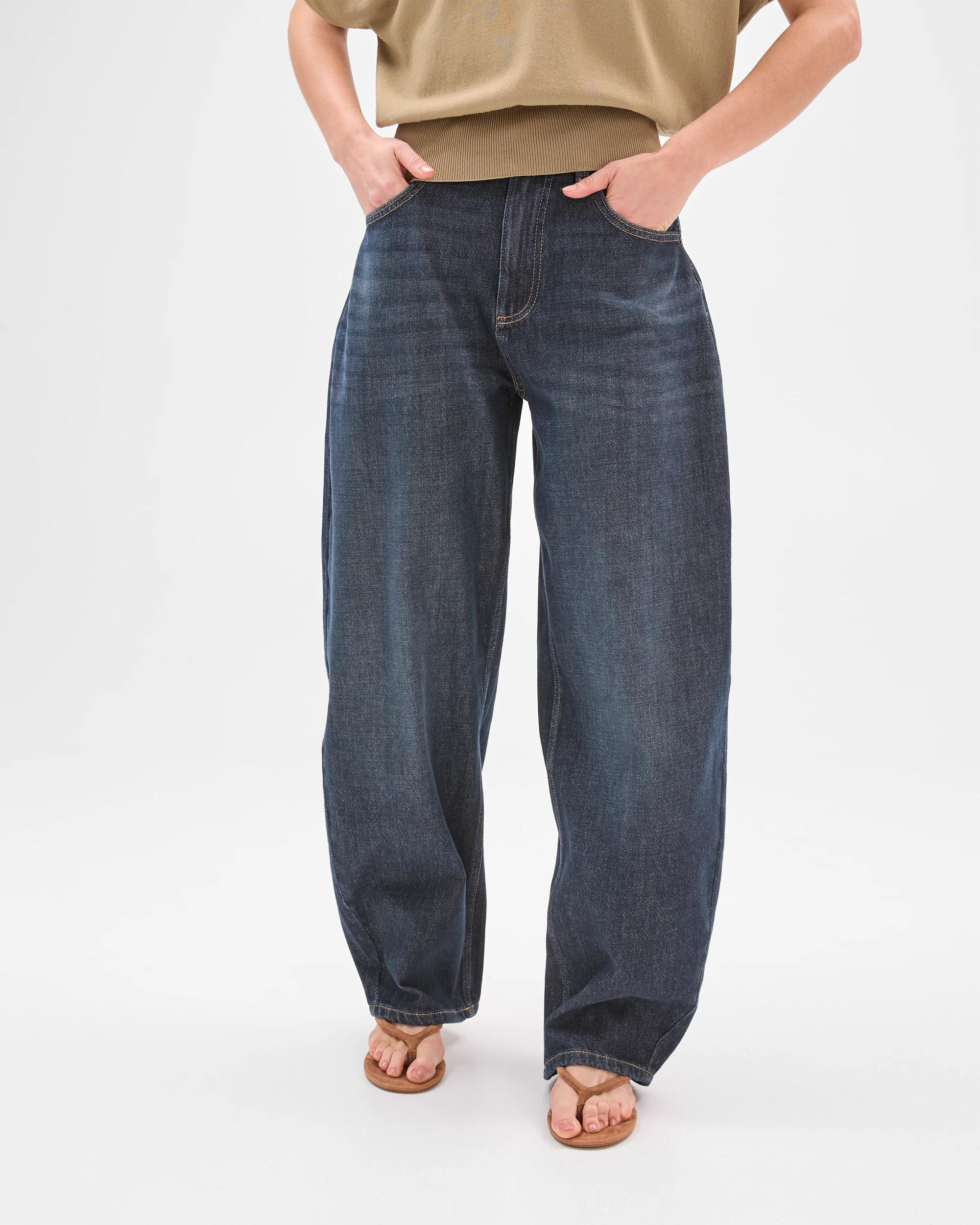 5 Lily Loves Australian Cotton Blend Bow Leg Denim Jeans BELLA BLUE, 5 of 7