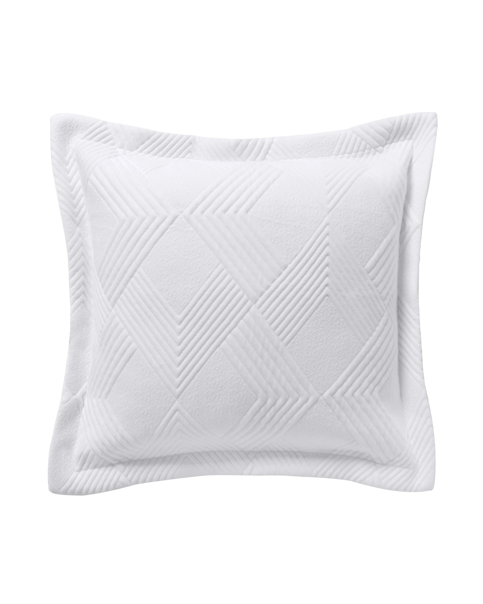 4 Bianca Bedding Cassiano White Jacquard Coverlet Set, Single - Includes 1 Coverlet & 2 Standard
 - Single Bed
 - white, 4 of 5