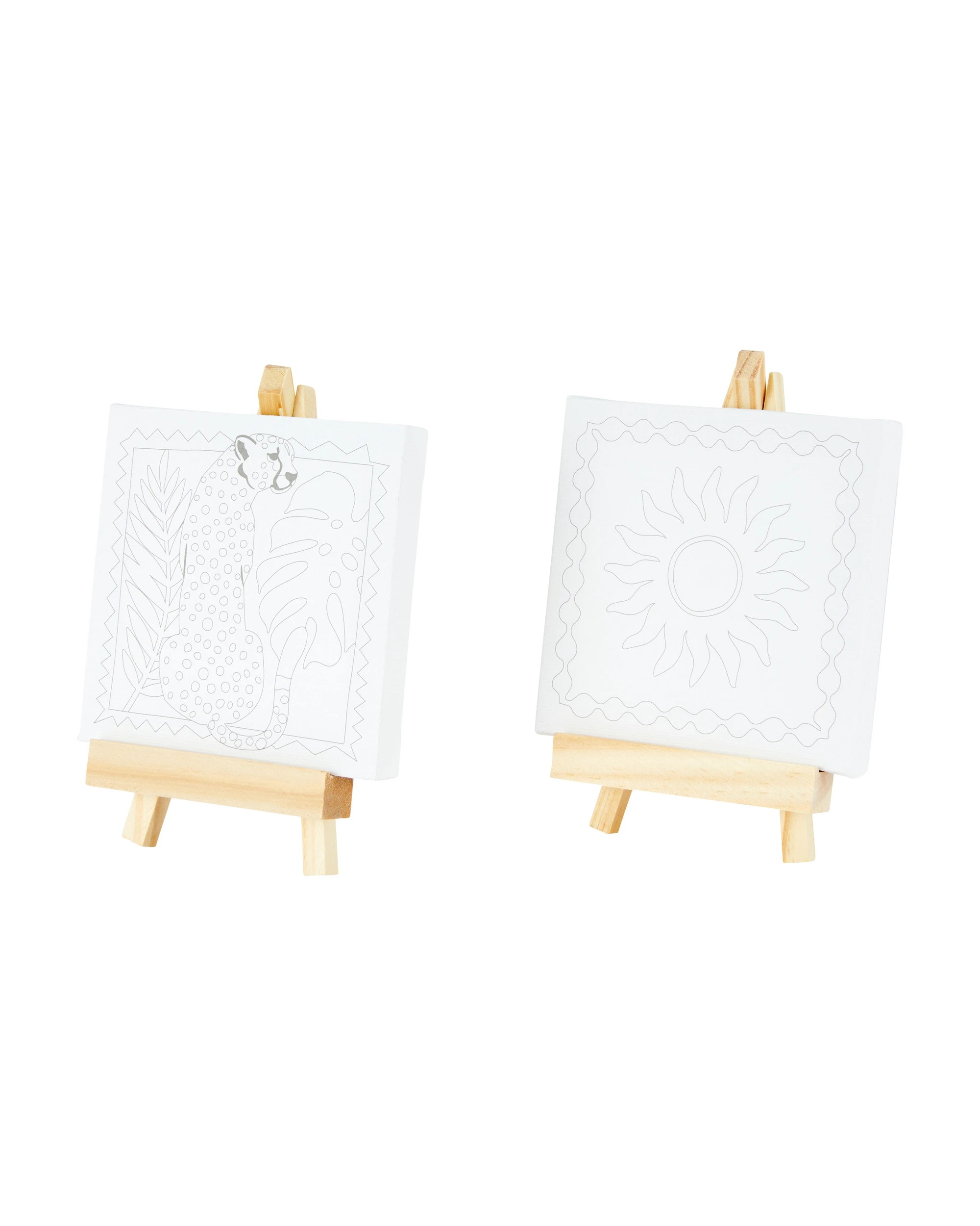 2 Paint Your Own Canvas & Easel Set - Tropic Vacay, 2 of 4