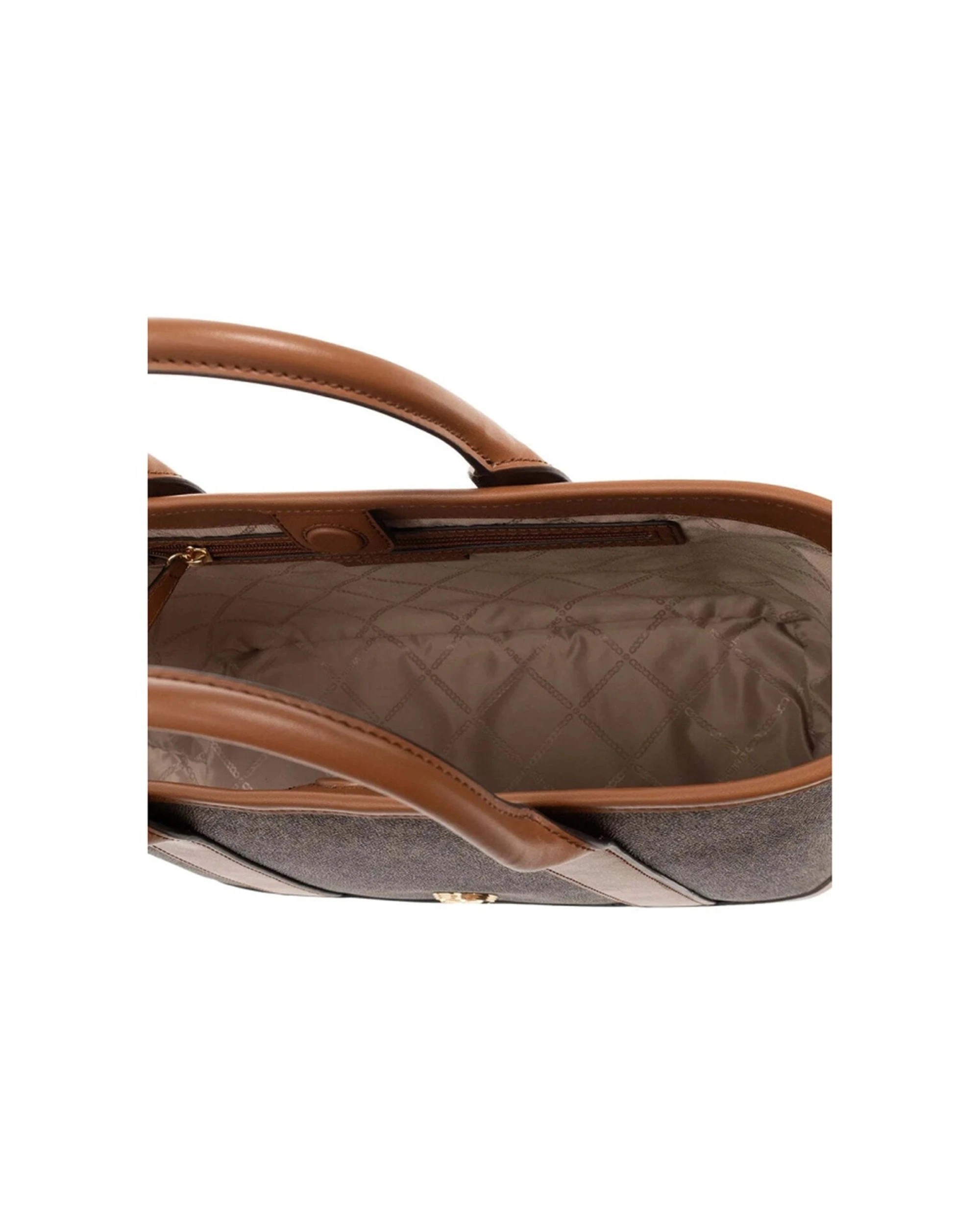2 Michael Kors Luisa Small Signature Satchel Bag - One Size - Brown, 2 of 5