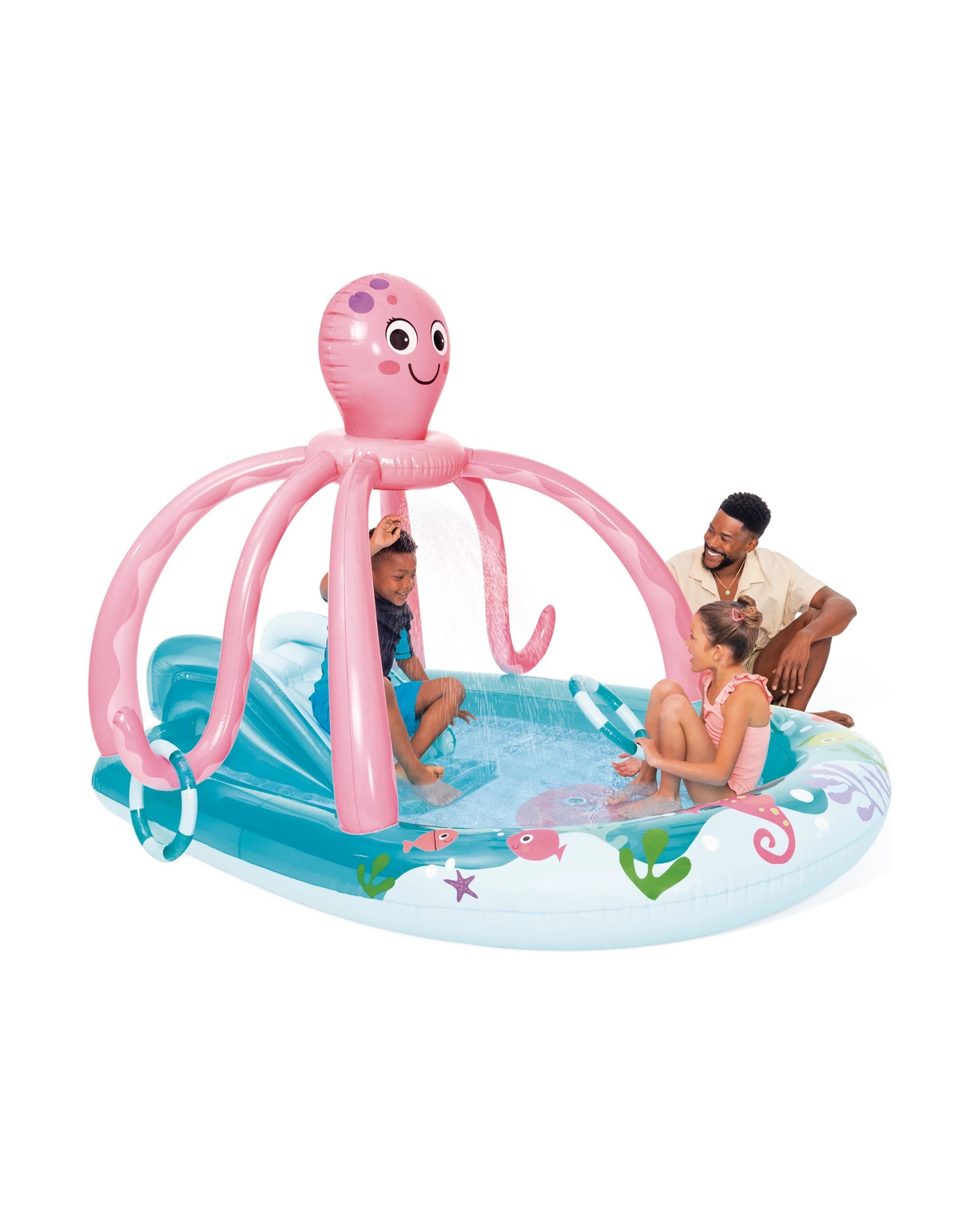 3 Intex Play Centre Kiddie Pool Friendly Octopus - Blue, 3 of 8