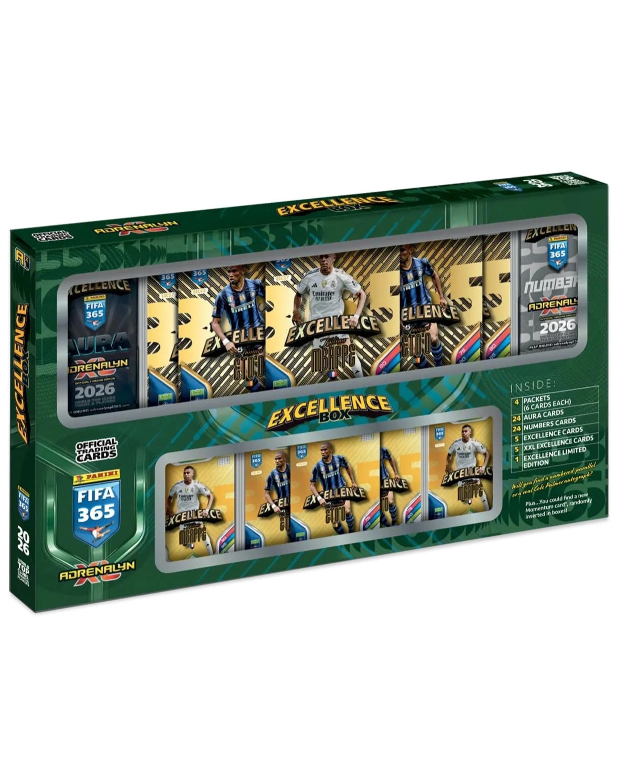 1 Panini 2026 FIFA 365 Adrenalyn XL Trading Cards Excellence Box, 1 of 2
