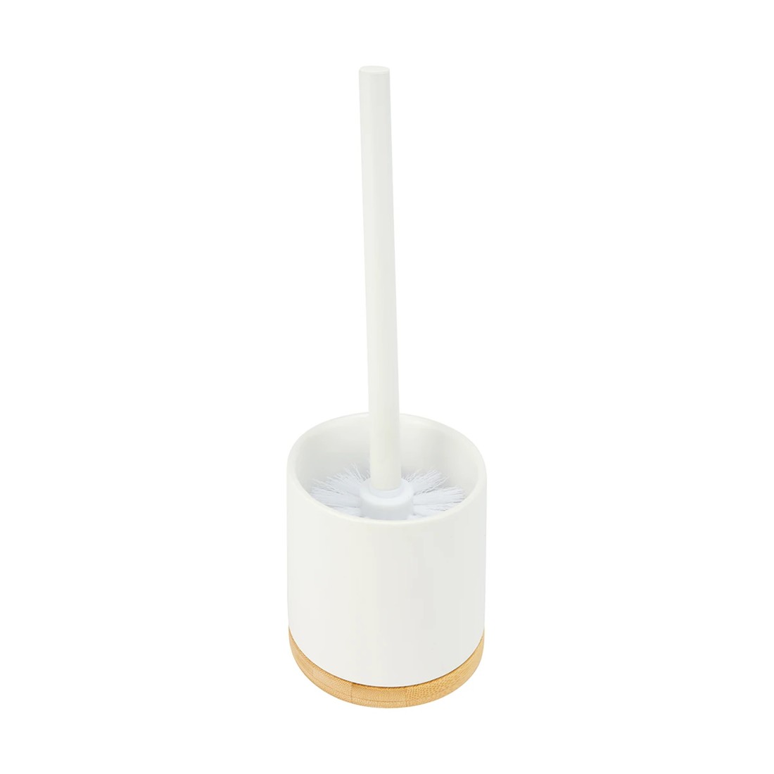 3 White and Bamboo Toilet Brush, 3 of 9