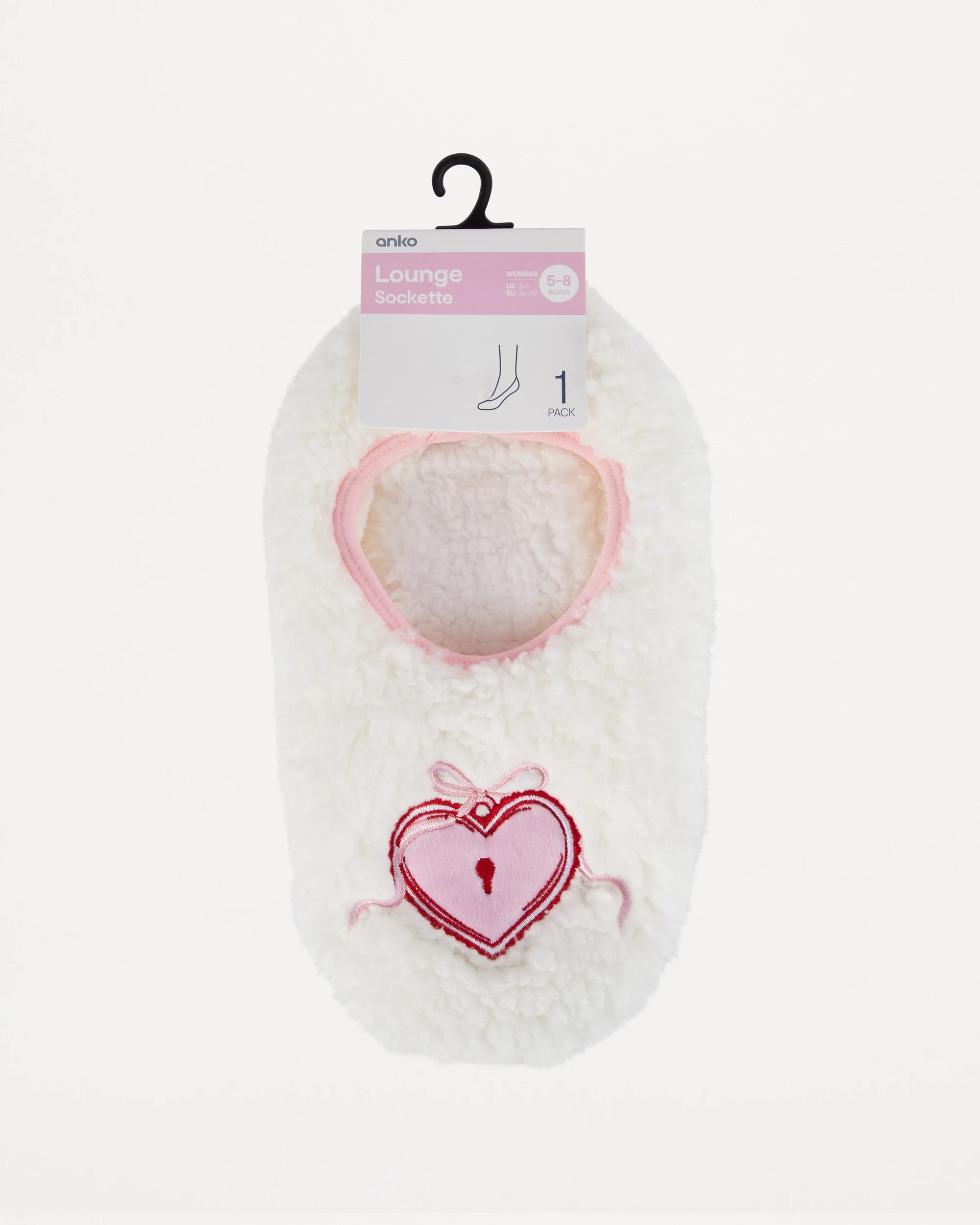 4 Novelty Sockette Bow Heart, 4 of 4