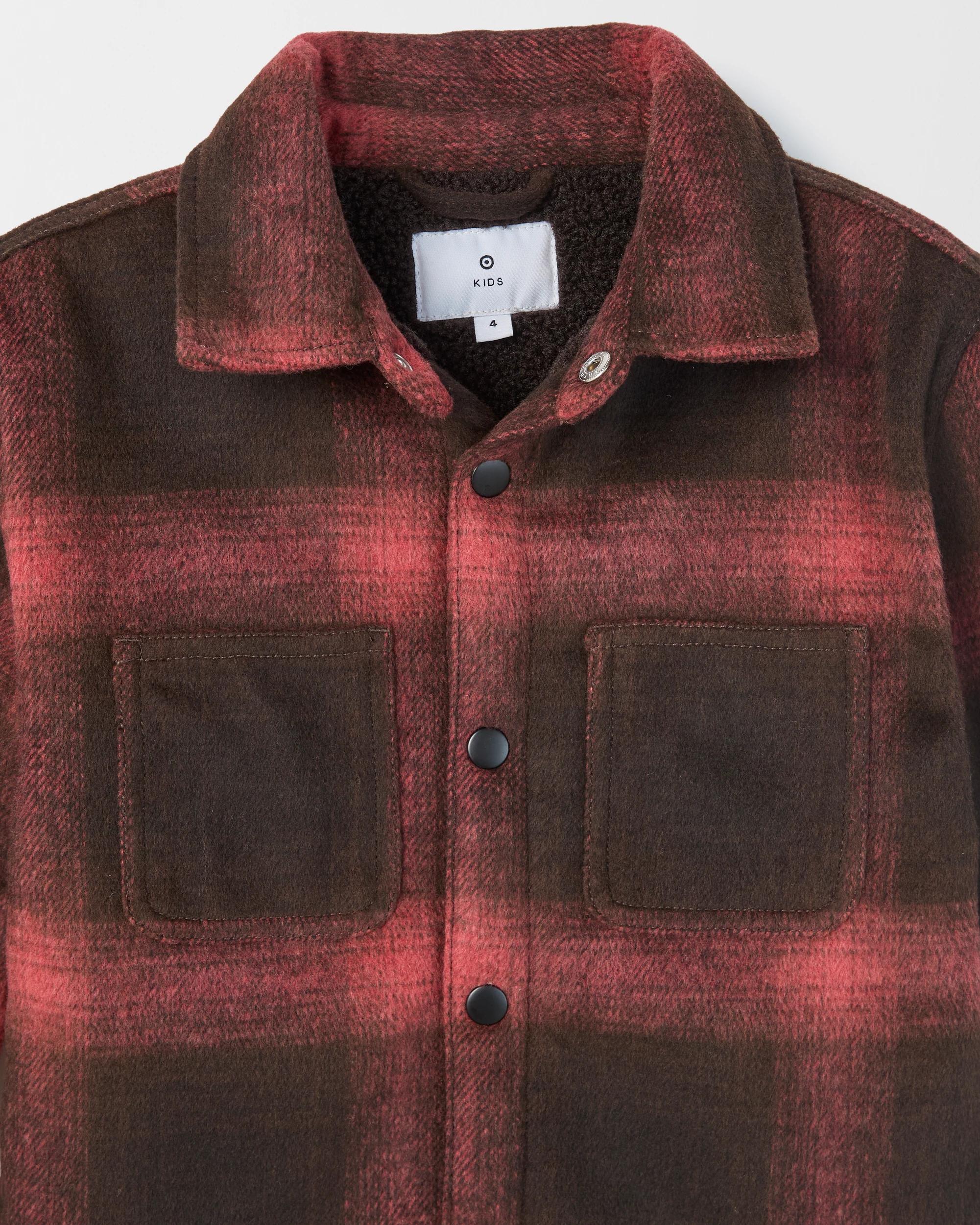 2 Target Kids Fleece Lined Checkered Shacket , 2 of 2