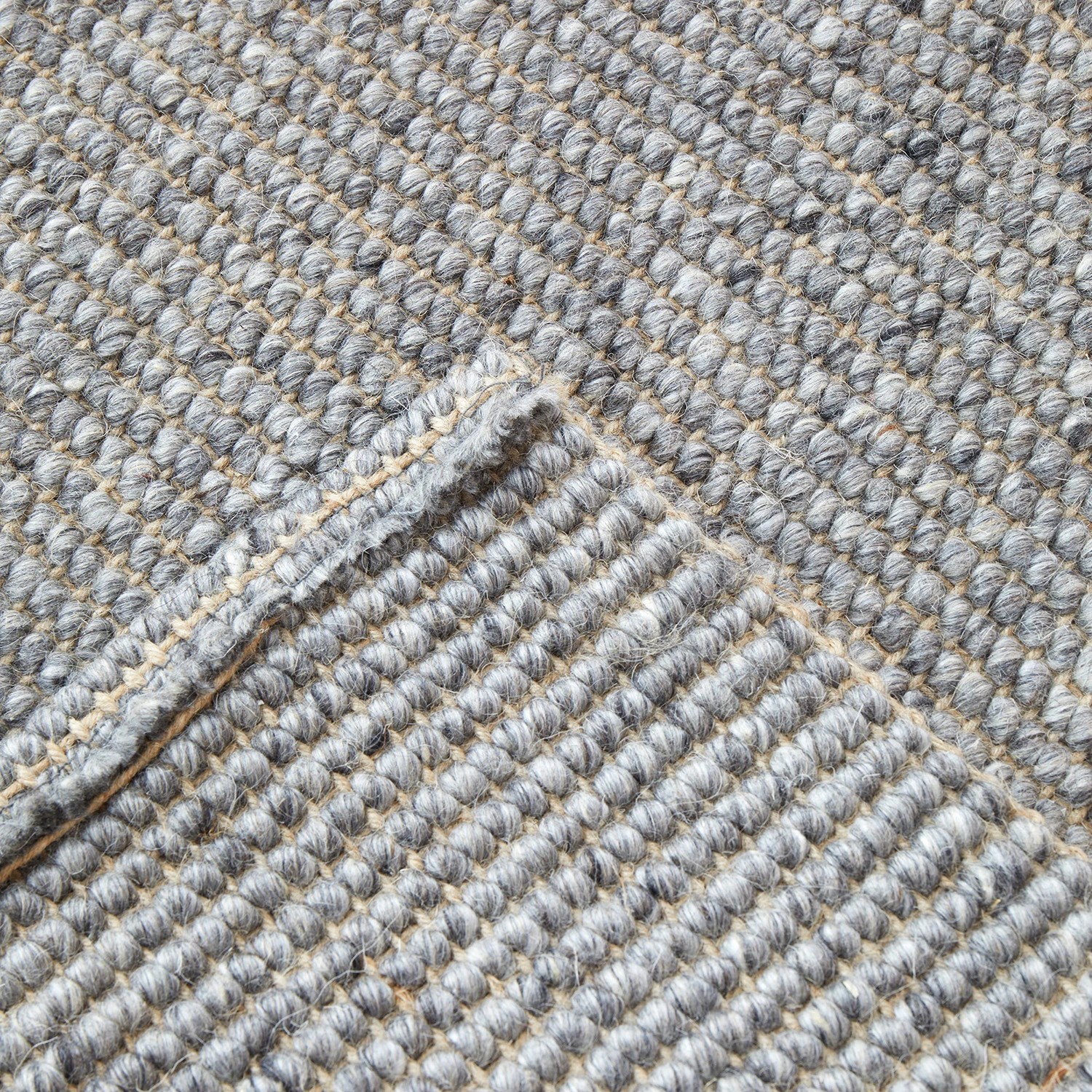 5 Common Ground Rugs Kingsley Ariel 300x80cm - Medium Runner Hand Loomed Wool & Jute Rug - Charcoal, 5 of 6