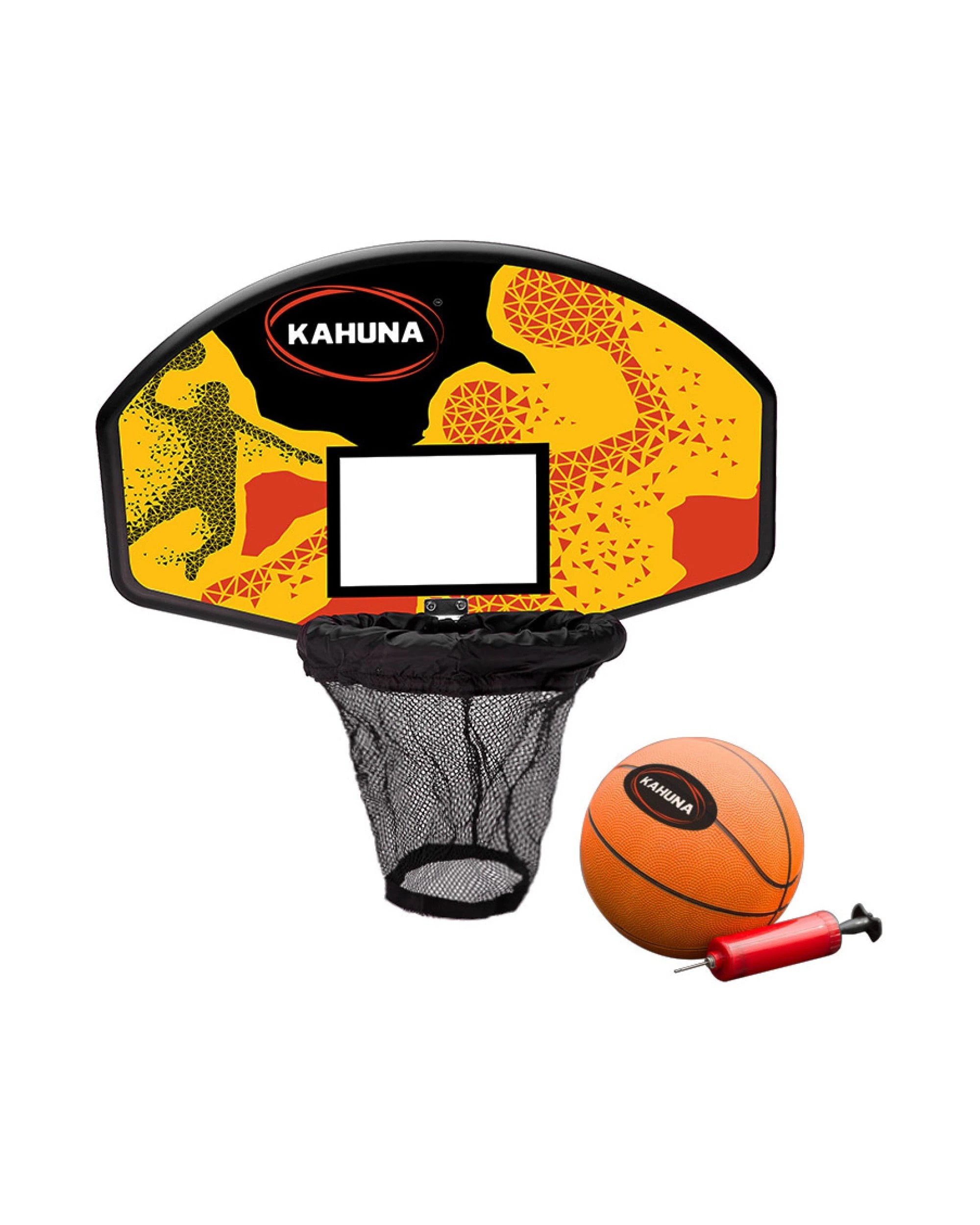 6 Kahuna Trampoline 8 ft with Basketball Set and Roof - Pink, 6 of 6