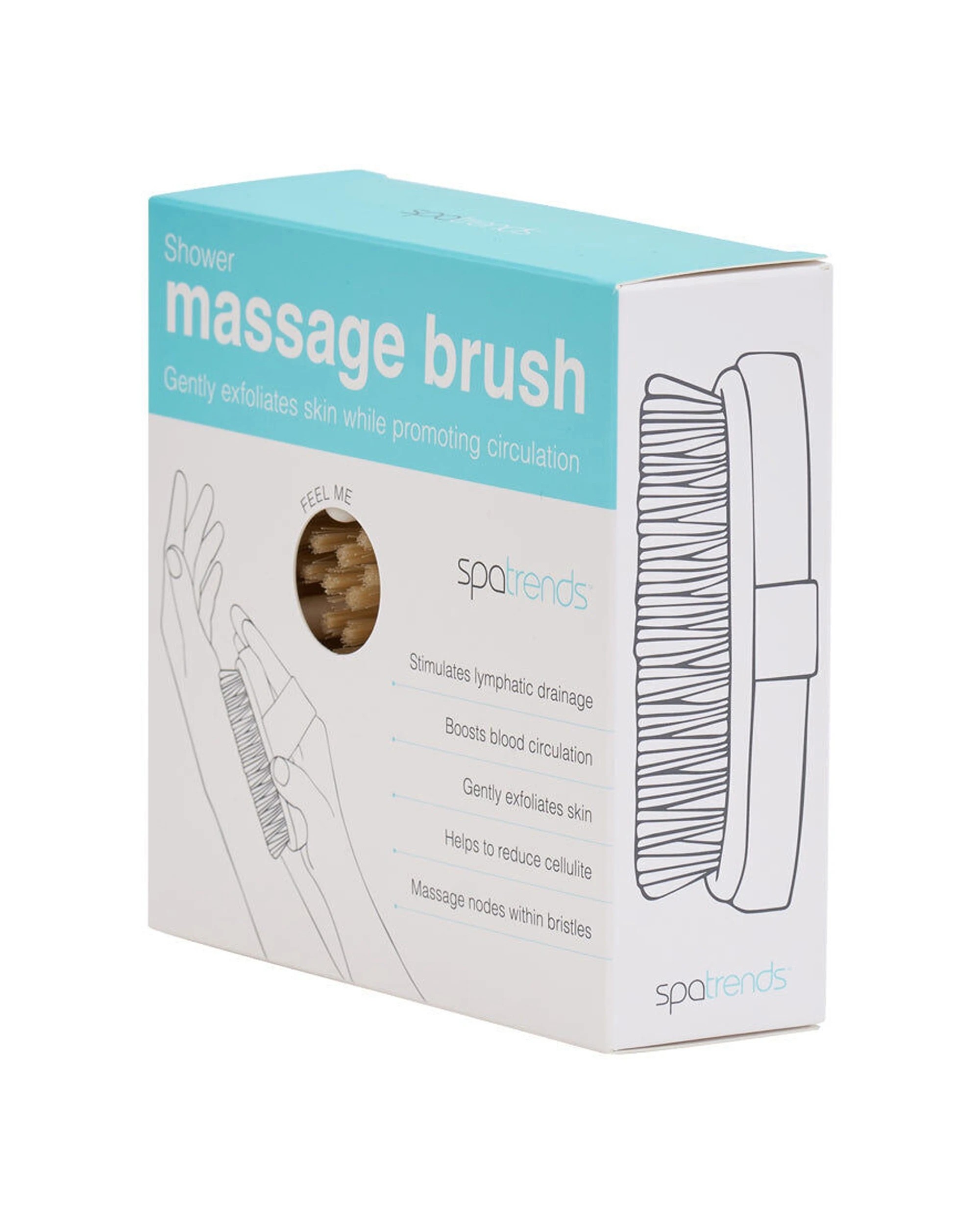 6 Annabel Trends Spa Trends Shower Massage Brush 11x11cm - Brown, 6 of 7