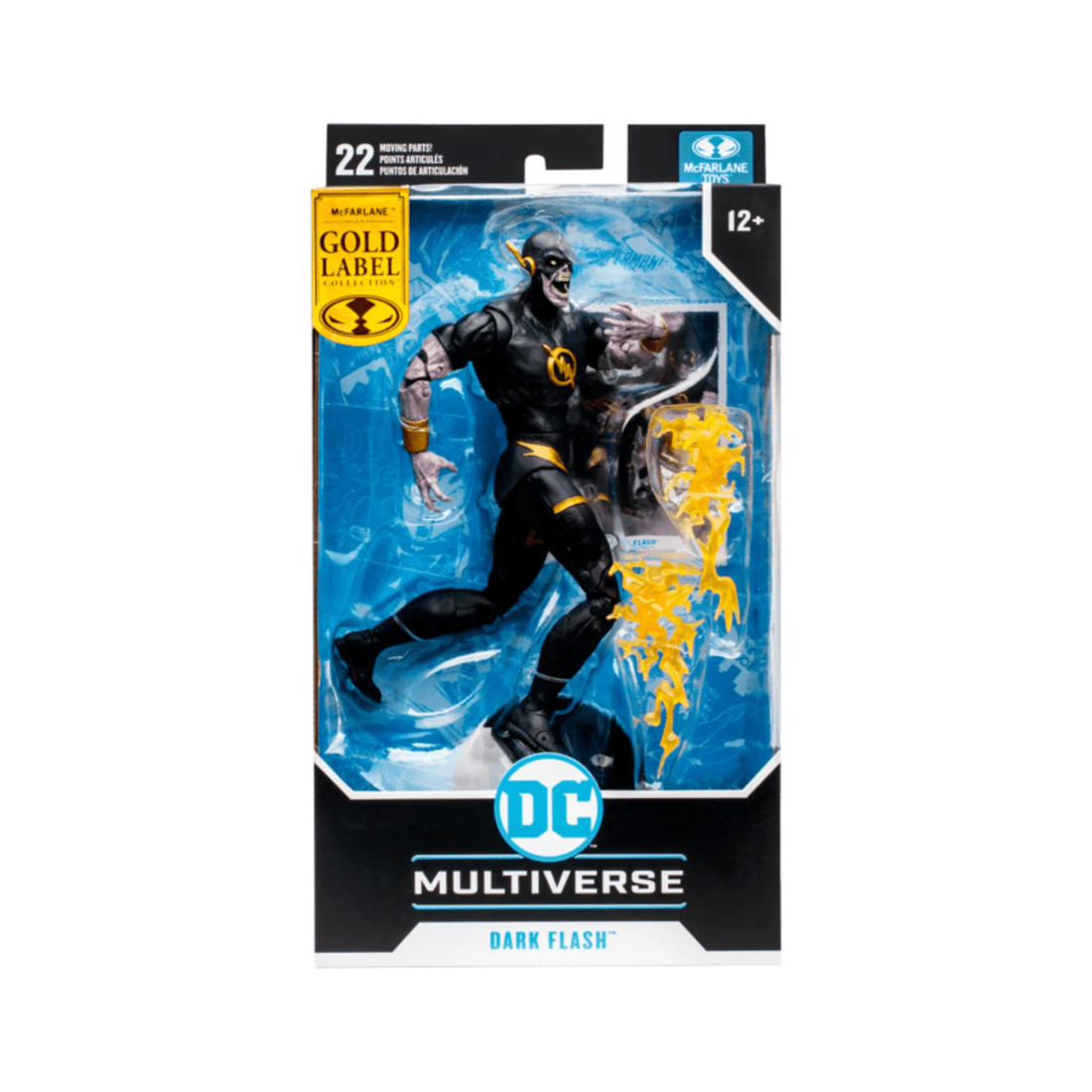 1 McFarlane Toys DC Multiverse Gold Label Dark Nights: Death Metal Speed Metal Dark Flash 7 inch Action Figure, 1 of 9