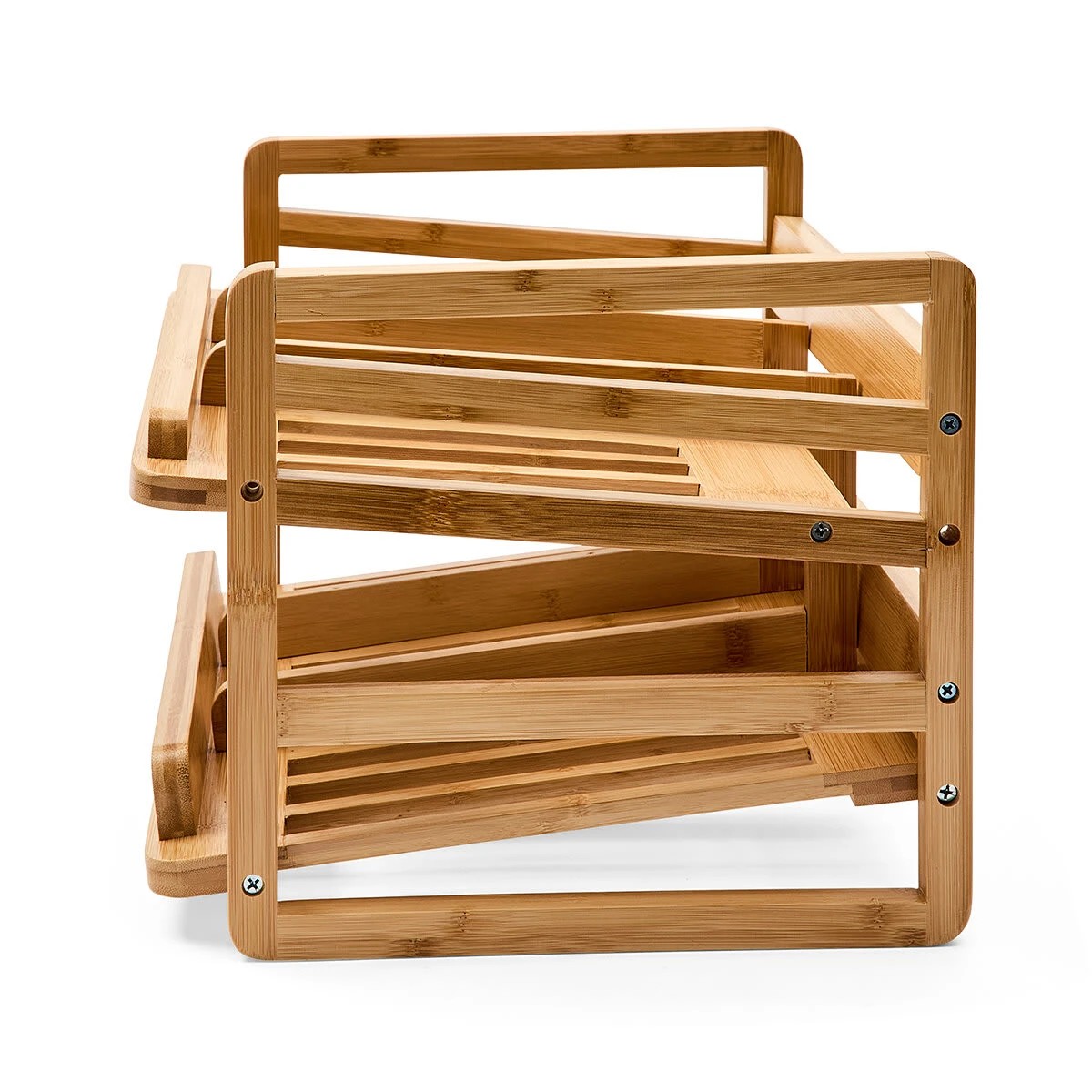 5 Bamboo 2 Tier Can Storage Shelf, 5 of 8