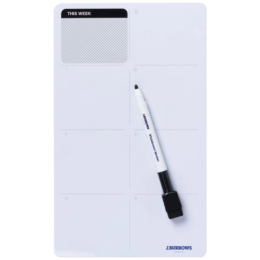 1 J.Burrows Weekly Planner Board White, 1 of 2