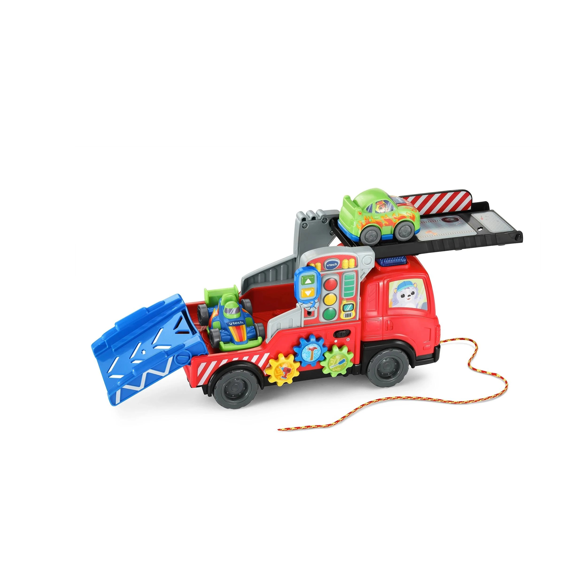 3 VTech Road Rescue Car Carrier - Red, 3 of 6