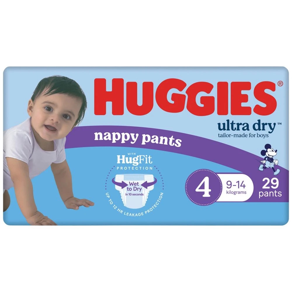 2 Huggies Nappy Pants Toddler Boy 29 Pack, 2 of 10