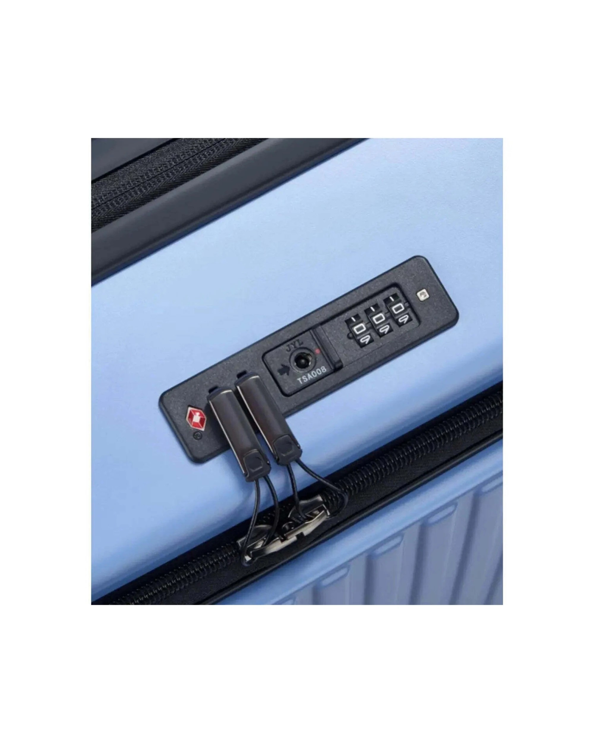6 Delsey Securtime Zip 66 cm Top Opening 4-Wheel Expandable Suitcase TSA Lock Lavender - Blue, 6 of 7
