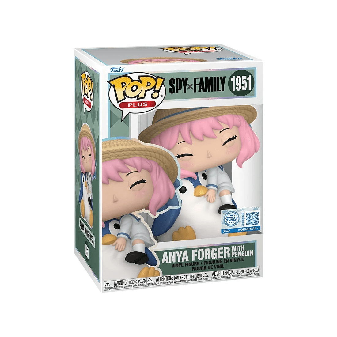 2 Spy x Family - Anya Forger with Penguin Pop! Plus Vinyl Figure, 2 of 2