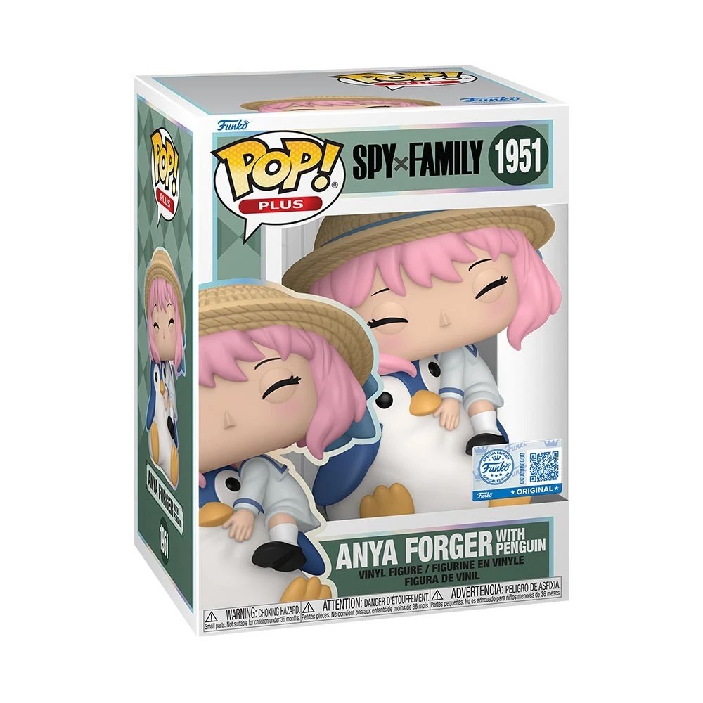 2 Spy x Family - Anya Forger with Penguin Pop! Plus Vinyl Figure, 2 of 2