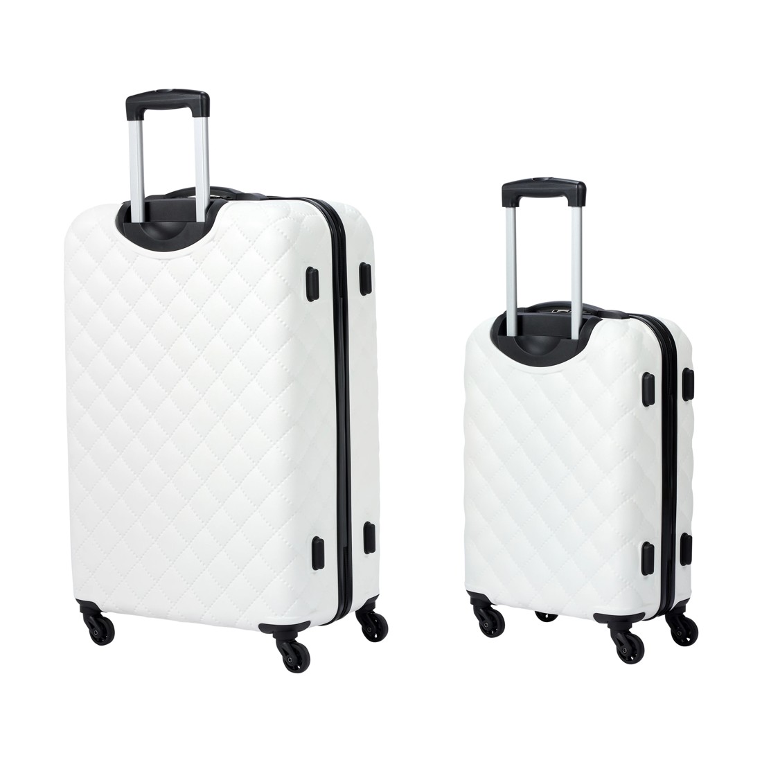 2 2 Piece Quilted Hard Case Set - White, 2 of 9