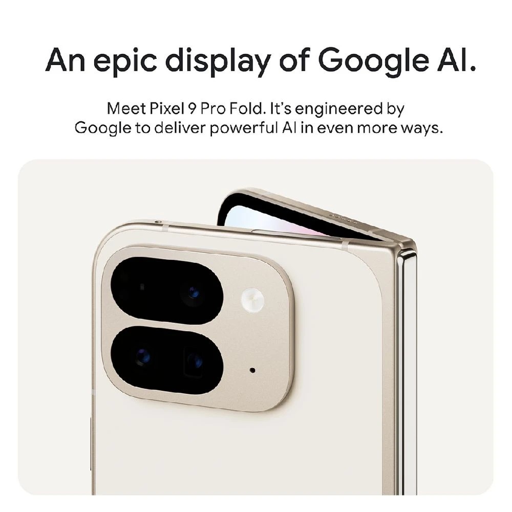 3 Google Pixel 9 Pro Fold 5G Smartphone 256GB Porcelain, 3 of 10