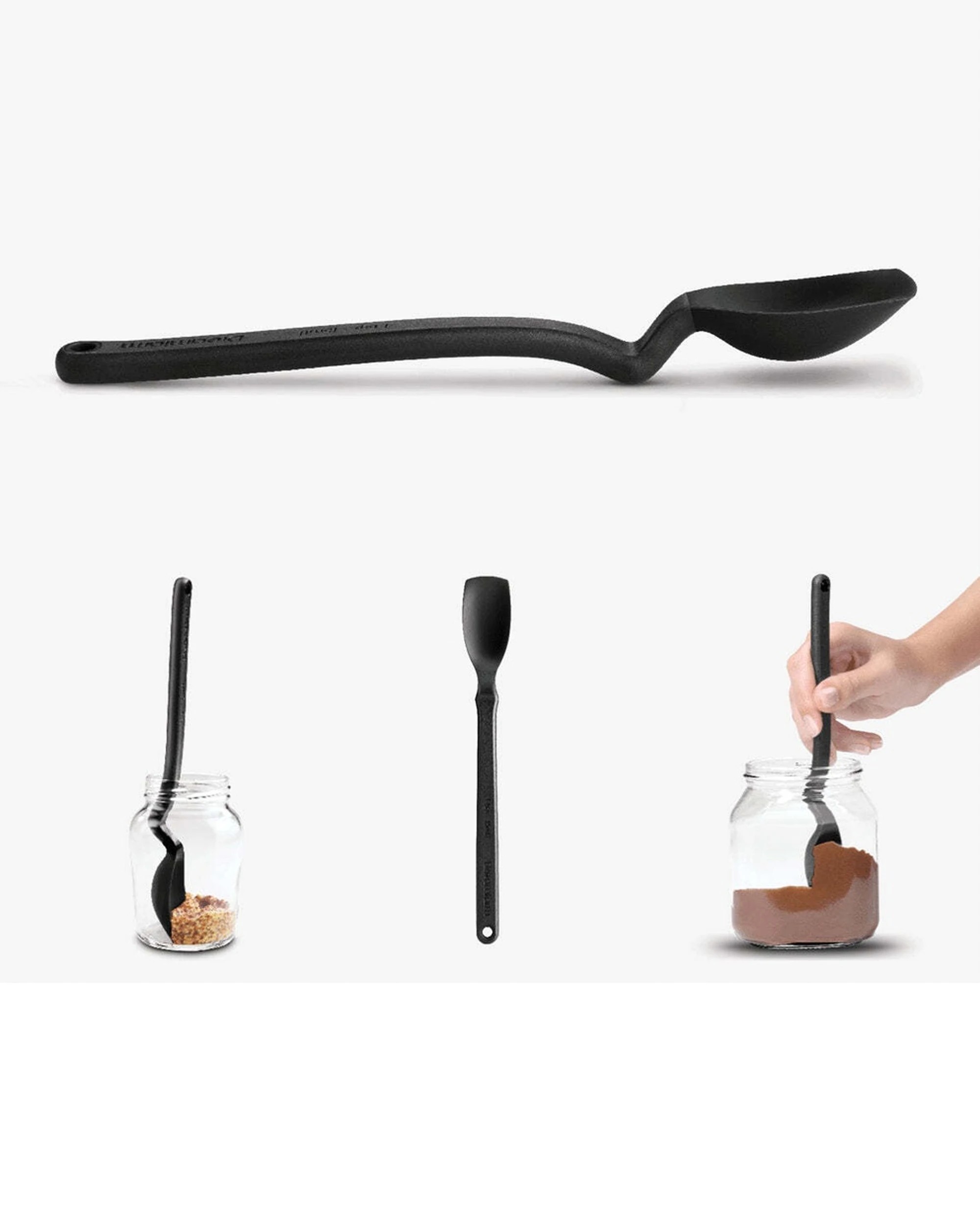 2 Dreamfarm Mini Supoon Non-Stick Spoon Flat Scraping Tip Kitchen Cooking Utensil, 2 of 4