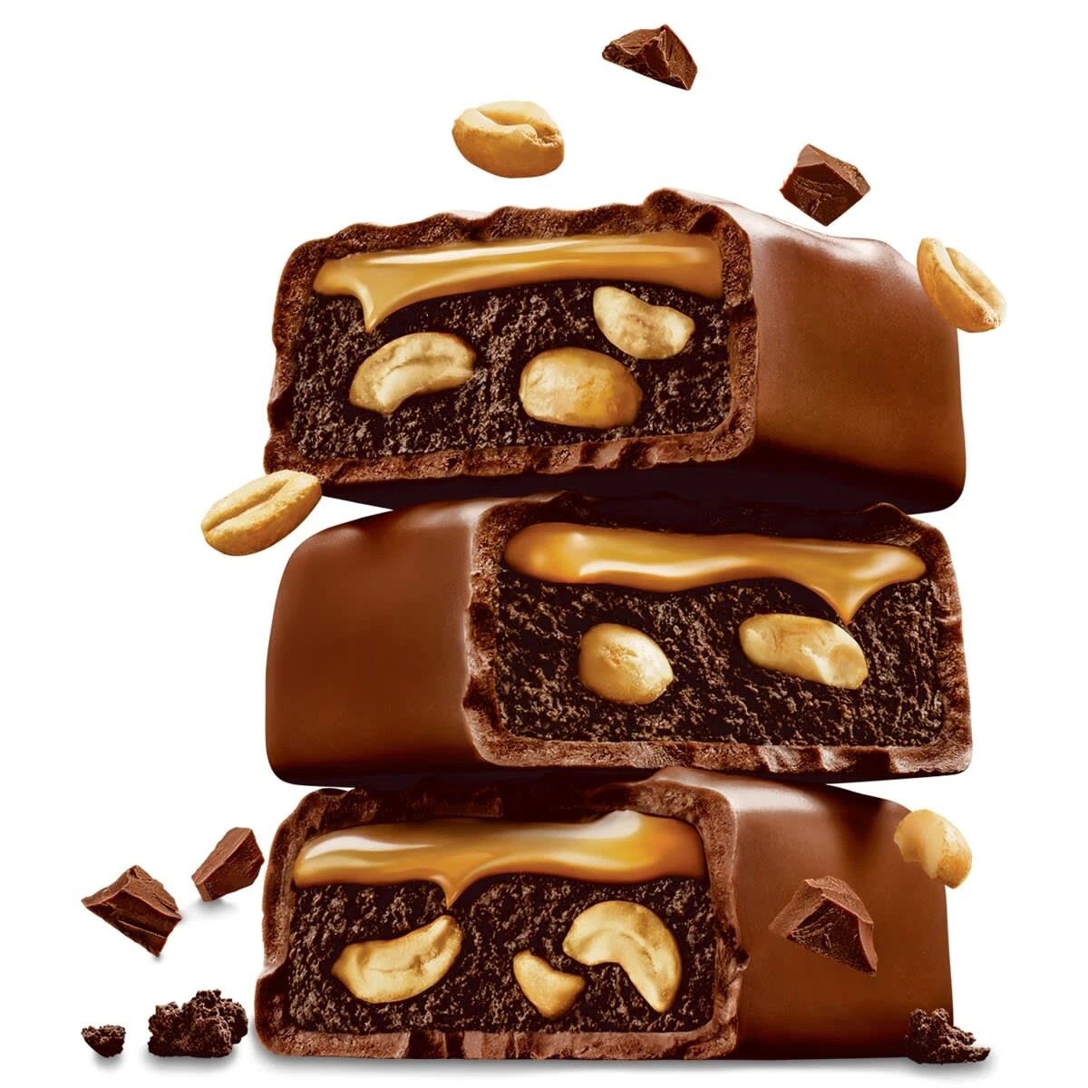 3 12 Piece Snickers Peanut Brownie Fun Size Party Share Bag 180g, 3 of 8