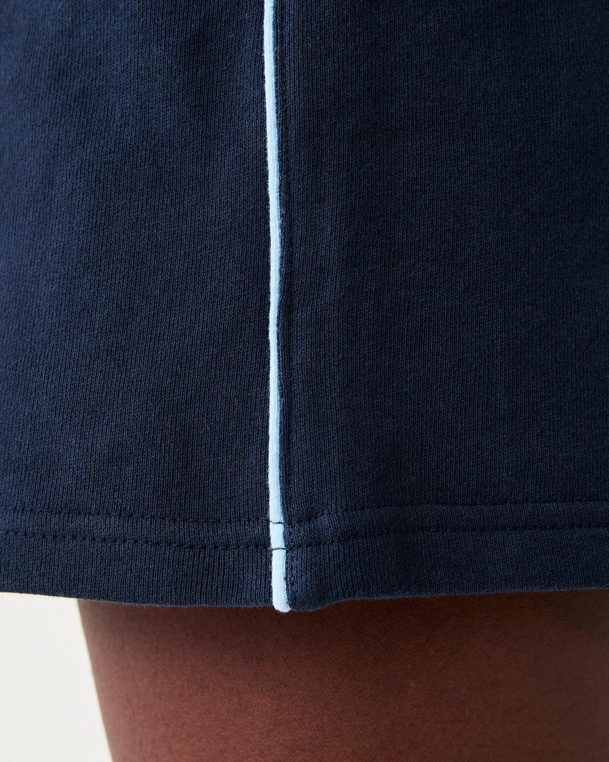 4 French Terry Shorts with Piping Dress Navy, 4 of 6