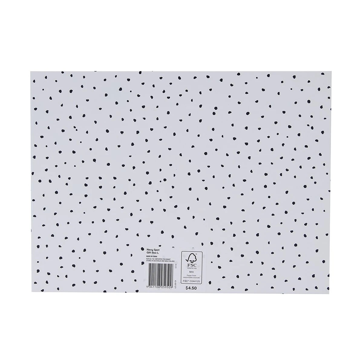 8 Navy Spot Gift Box - Large, 8 of 8