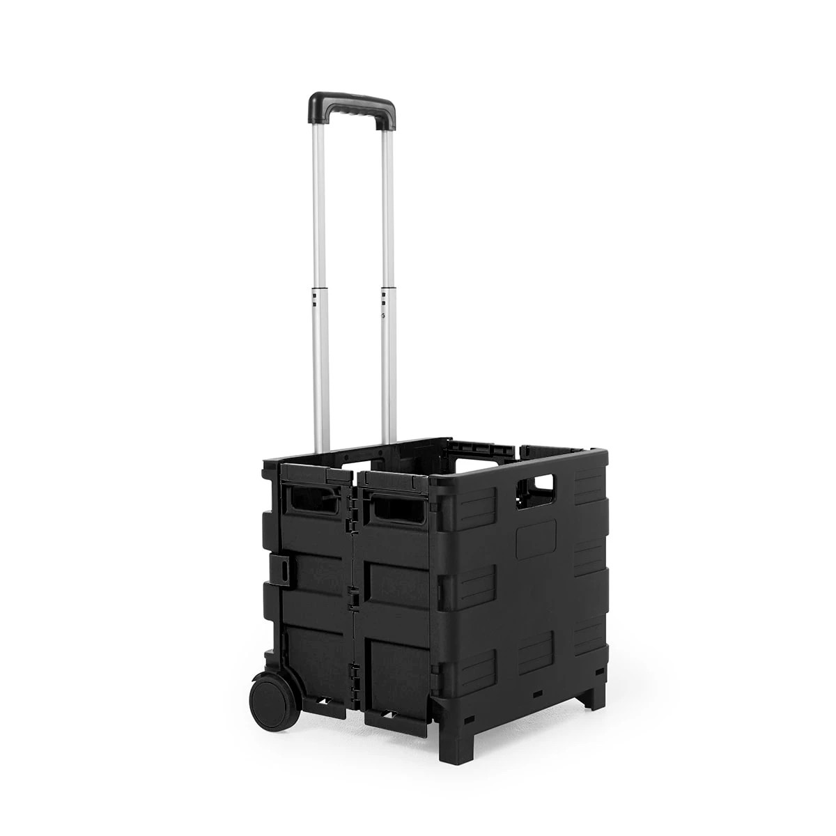 4 Collapsible Trolley Box - Black, 4 of 10