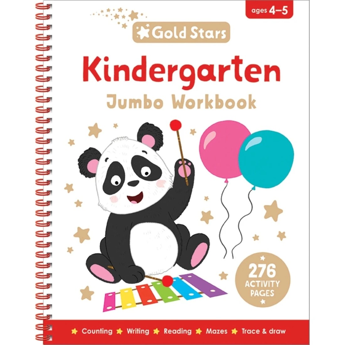 1 Gold Stars Jumbo Workbook: Kindergarten - Book, 1 of 3