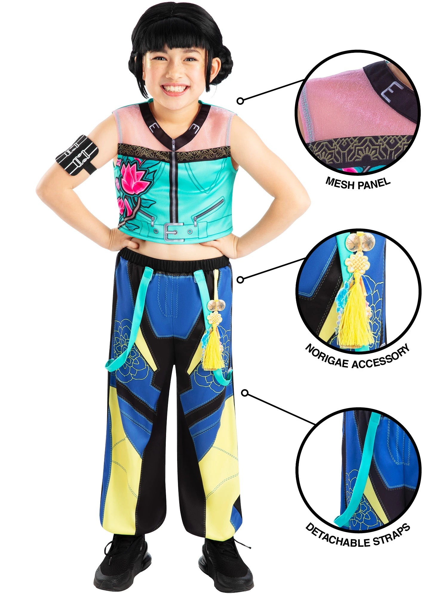 6 KPop Demon Hunters Zoey Kids Costume - Ages 7-8, 6 of 9
